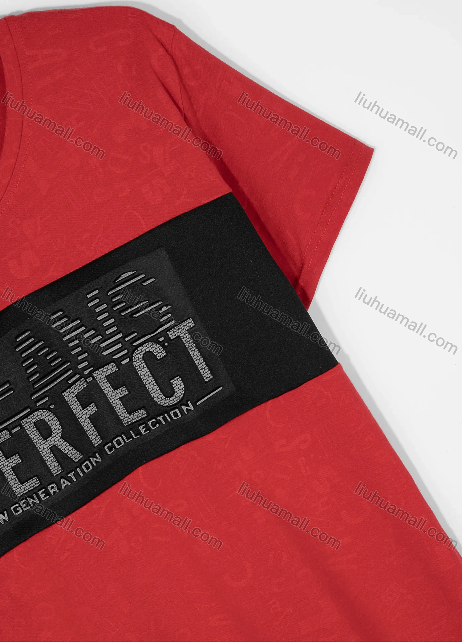 Wholesale Men's Casual Short Sleeve V Neck Letter Print T-shirts 18062# - Liuhuamall