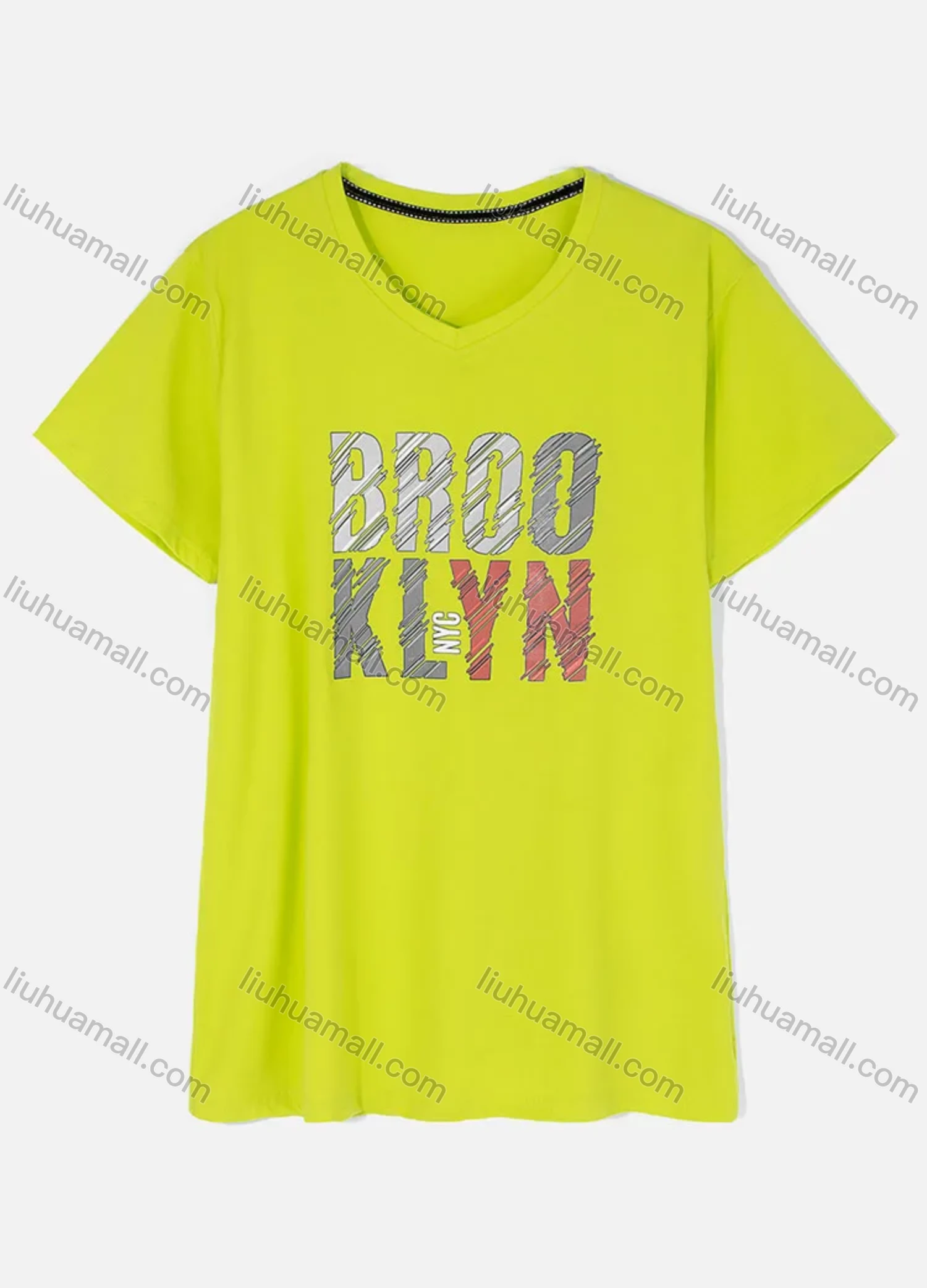 Wholesale Men's Casual Crew Neck Short Sleeve Letter Graphic T-shirts 02# - Liuhuamall