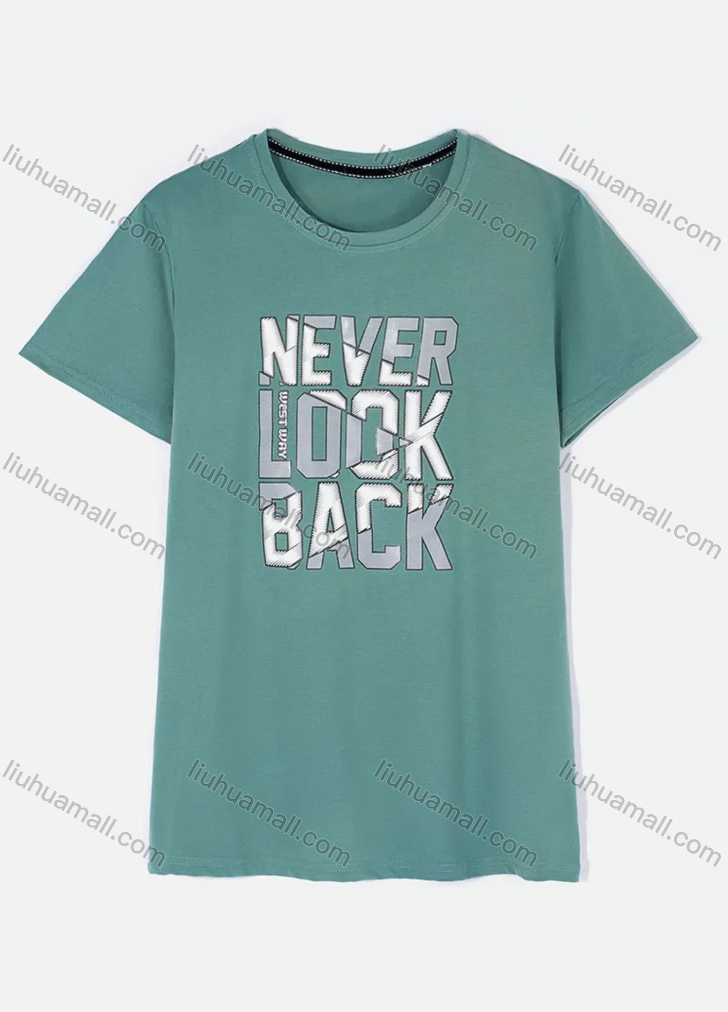 Wholesale Men's Casual Crew Neck Short Sleeve Letter Graphic T-shirts 03# - Liuhuamall