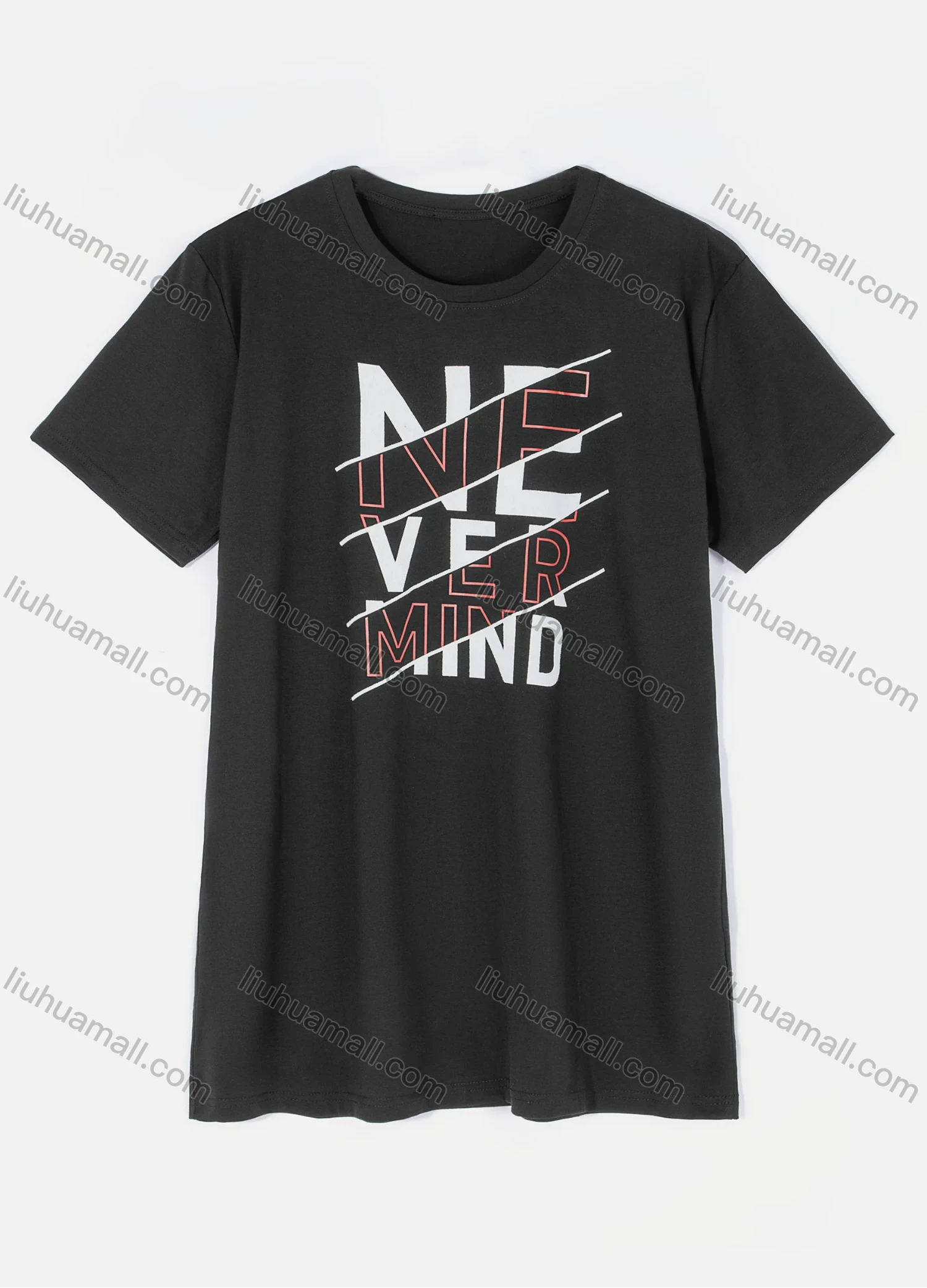 Wholesale Men's Casual Crew Neck Short Sleeve Letter Slogan Graphic T-shirts 05# - Liuhuamall