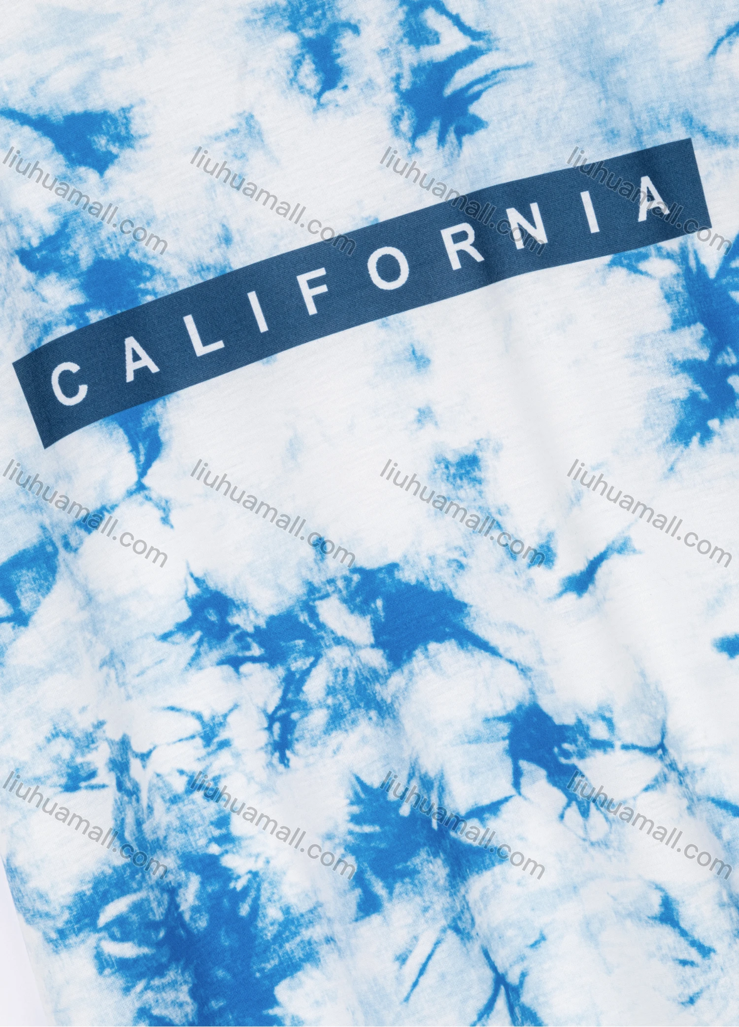 Wholesale Men's Casual Crew Neck Short Sleeve Tie Dye Letter Graphic T-shirts - Liuhuamall