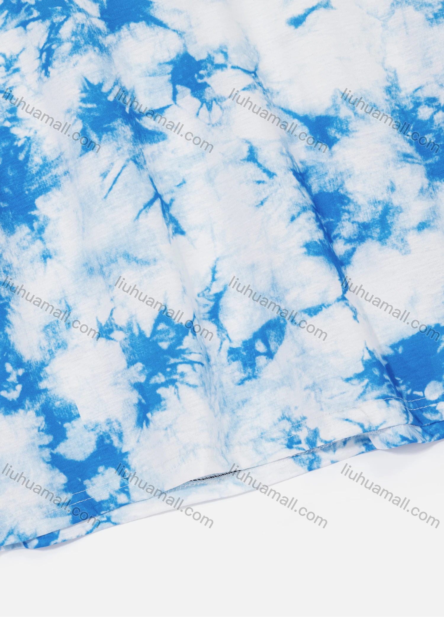 Wholesale Men's Casual Crew Neck Short Sleeve Tie Dye Letter Graphic T-shirts - Liuhuamall