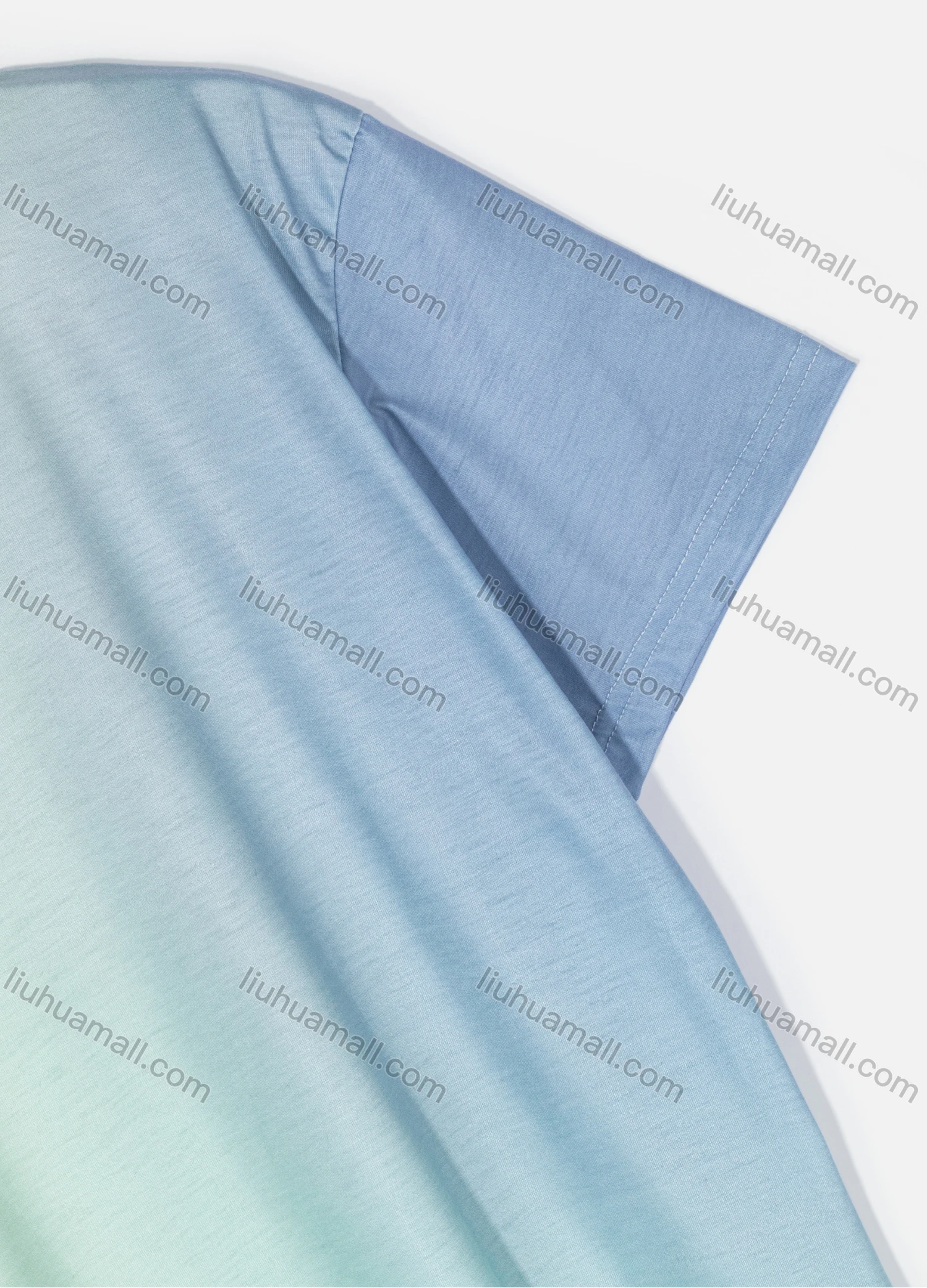 Wholesale Men's Casual Crew Neck Short Sleeve Gradient T-shirts - Liuhuamall