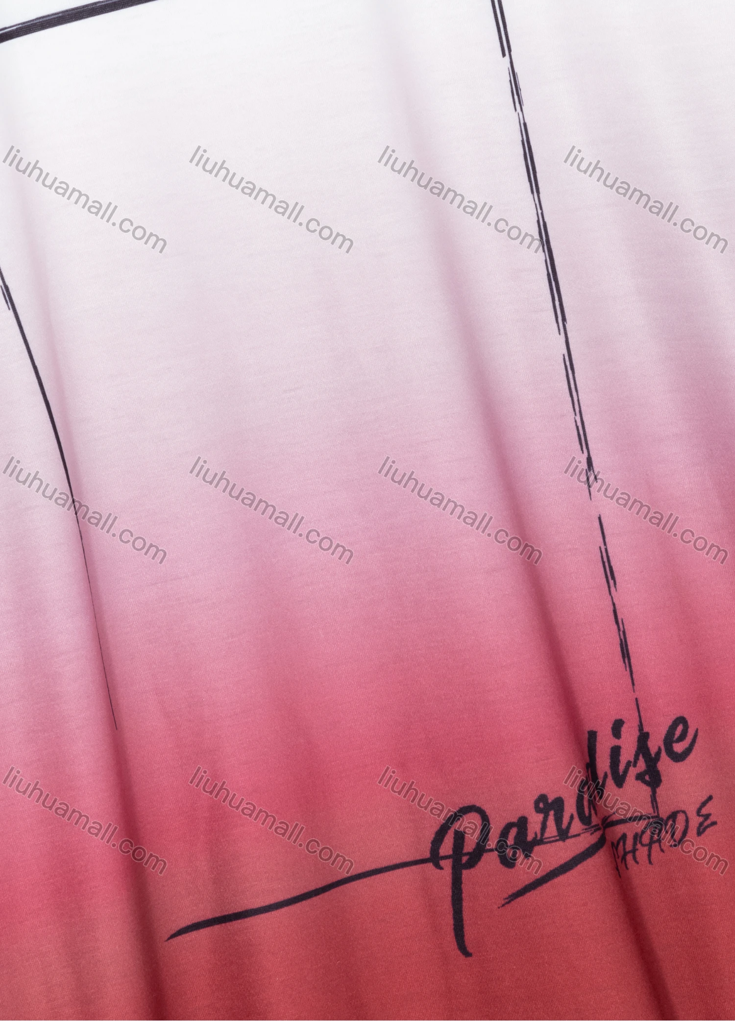 Wholesale Men's Casual Crew Neck Short Sleeve Gradient Letter Print T-shirts - Liuhuamall