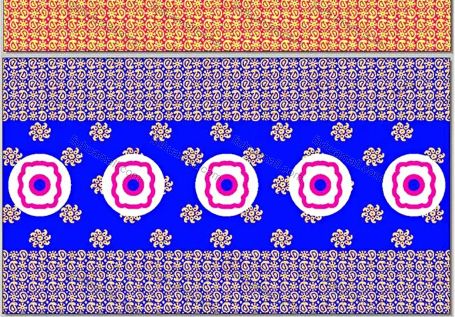 Wholesale Women's African Batwing Sleeve Rhinestone Paisley Graphic Muslim Kaftan Maxi Dress With Hijab SB-1-745# - Liuhuamall