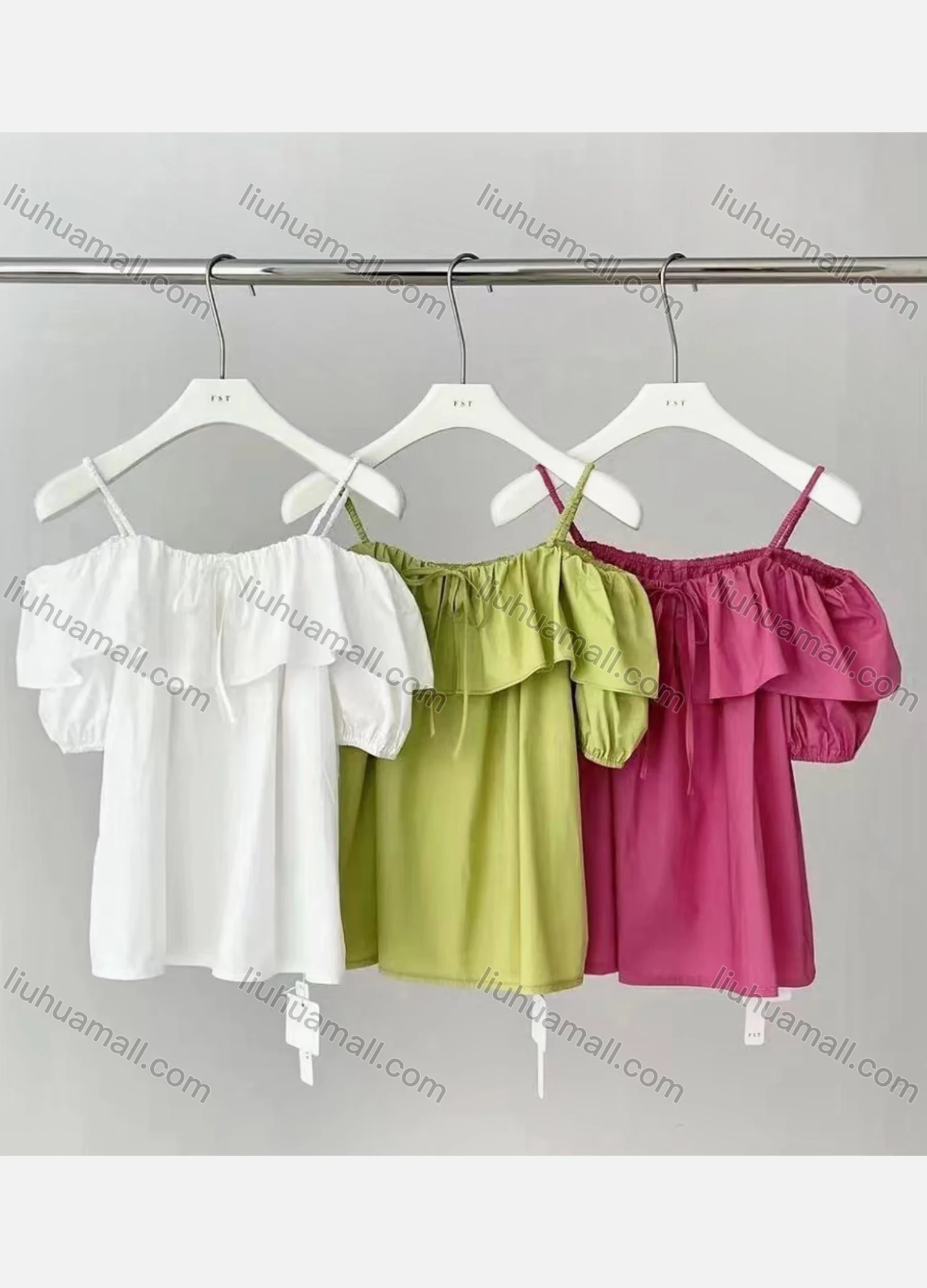 Wholesale Women's Causal Sleeveless Ruffle Hem Plain Cami Top - Liuhuamall