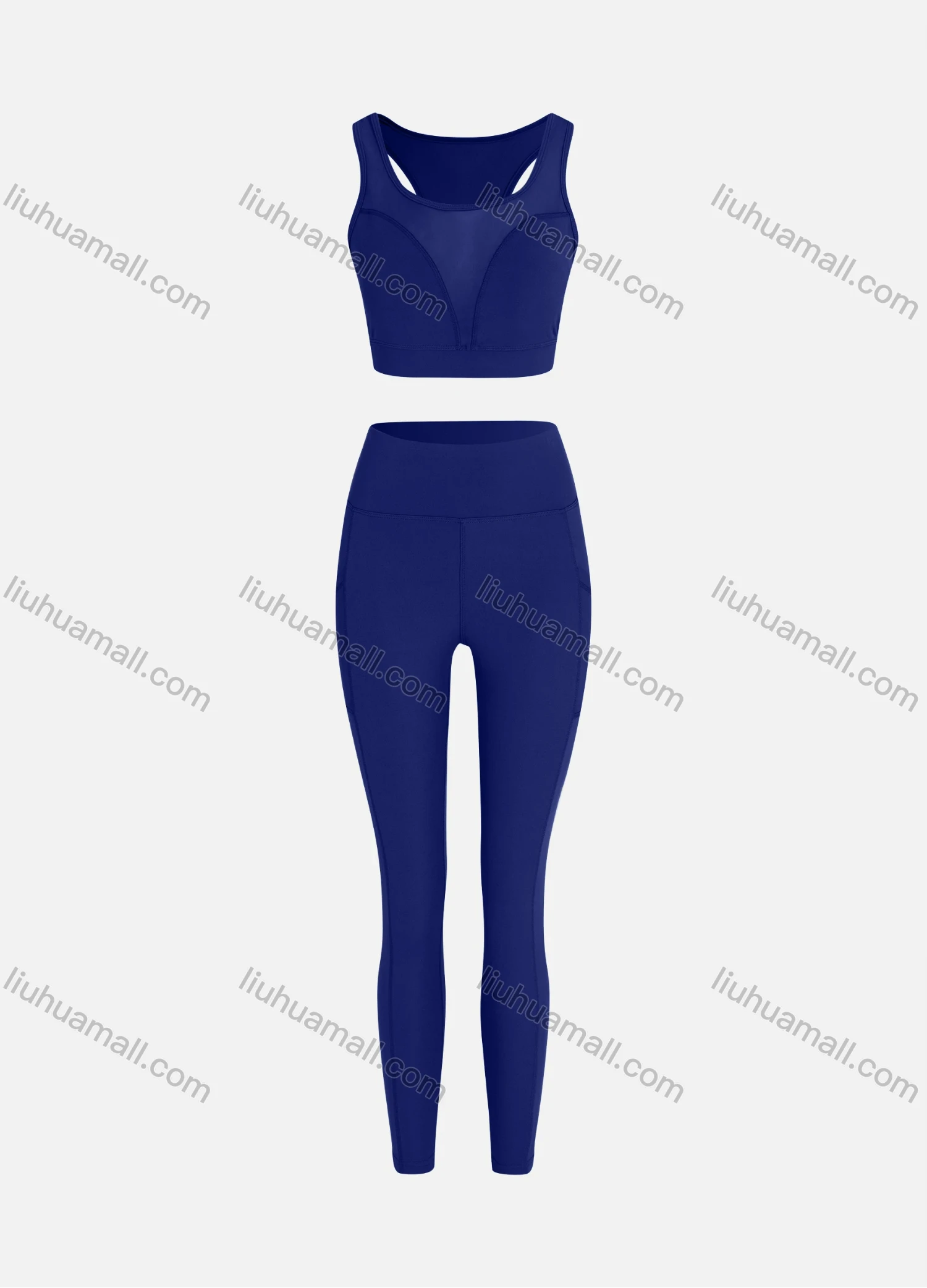 Wholesale Women's Sporty Quick Dry Tank Top & Leggings Sets - Liuhuamall