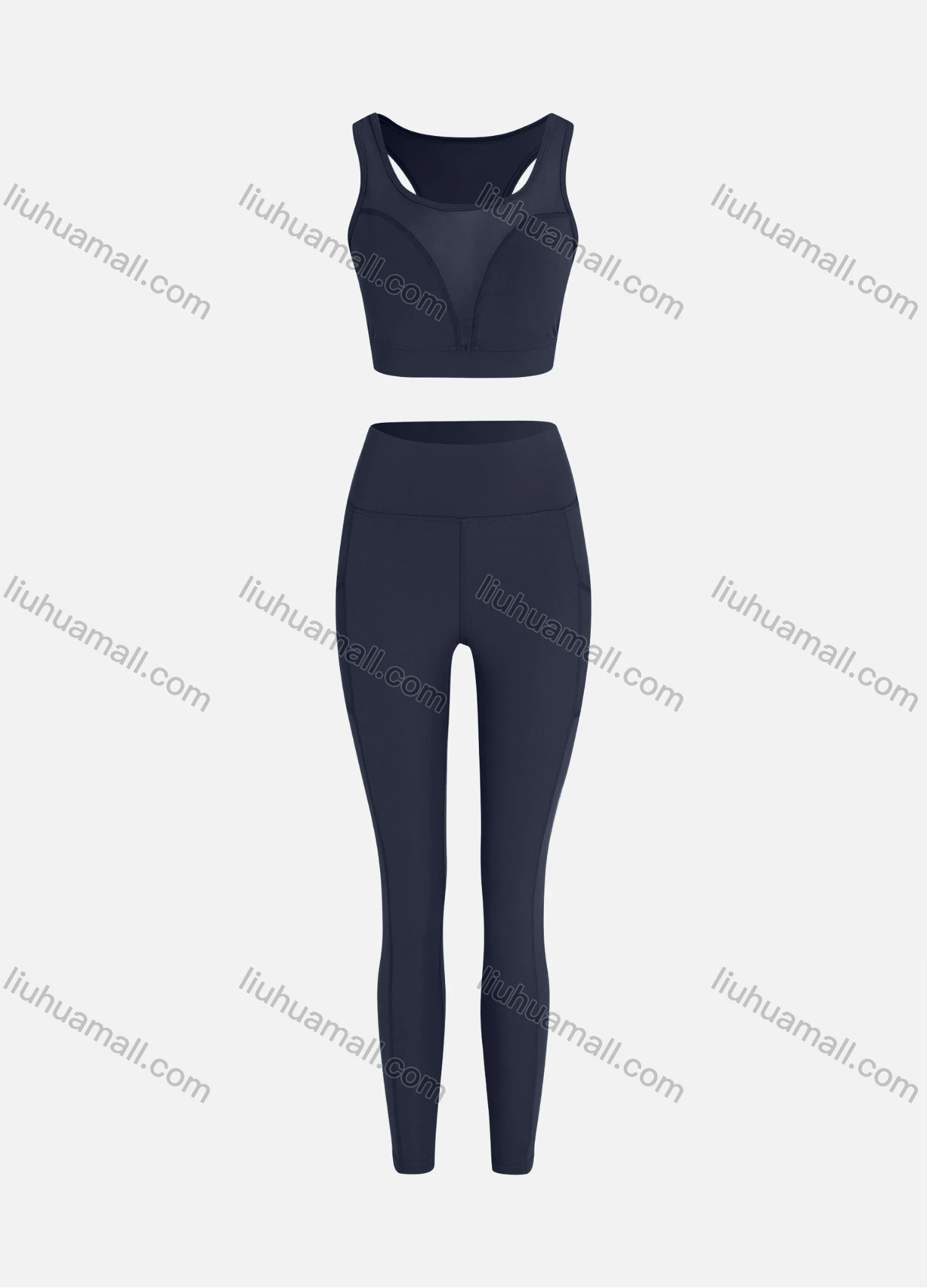 Wholesale Women's Sporty Quick Dry Tank Top & Leggings Sets - Liuhuamall