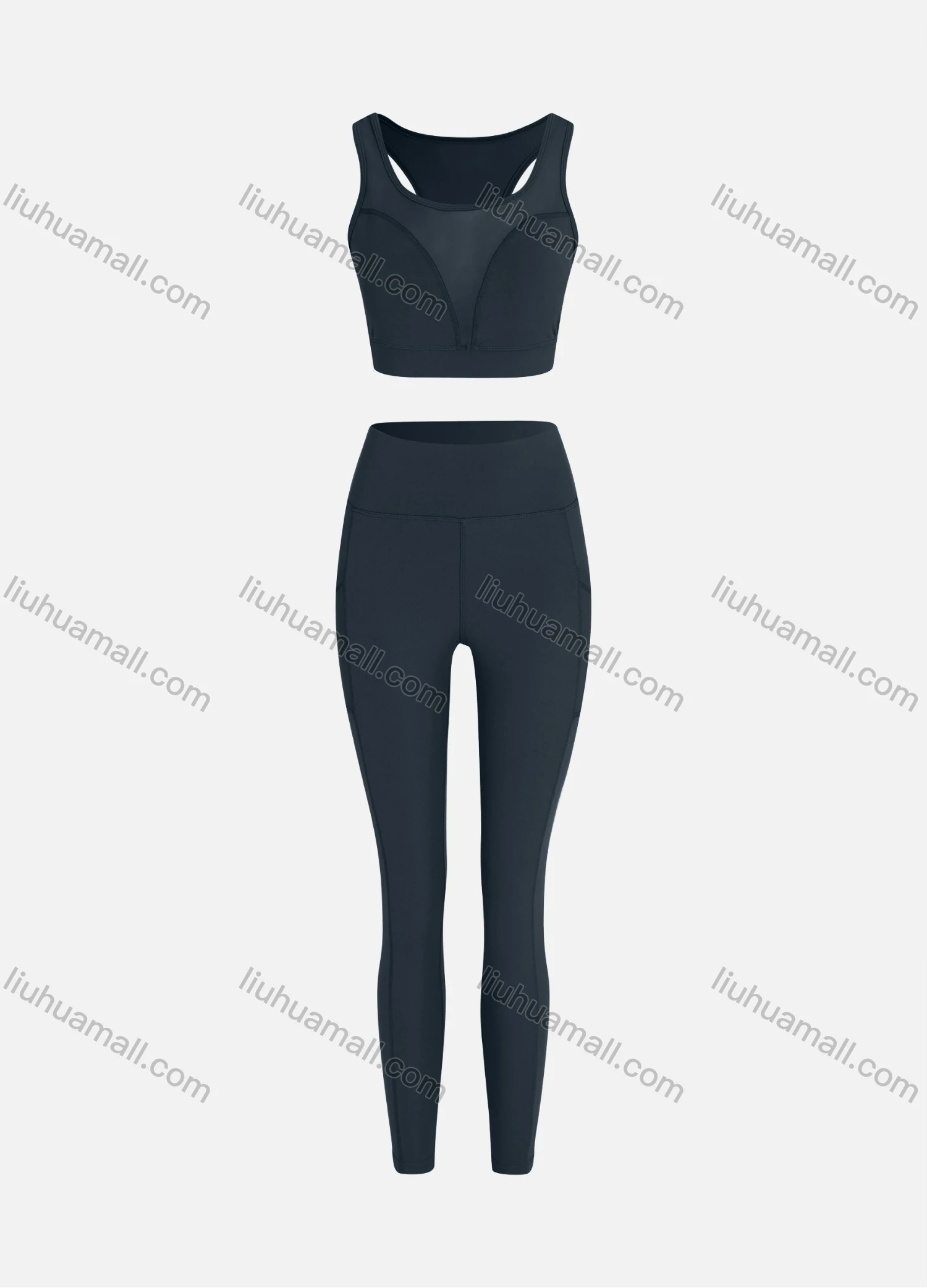 Wholesale Women's Sporty Quick Dry Tank Top & Leggings Sets - Liuhuamall