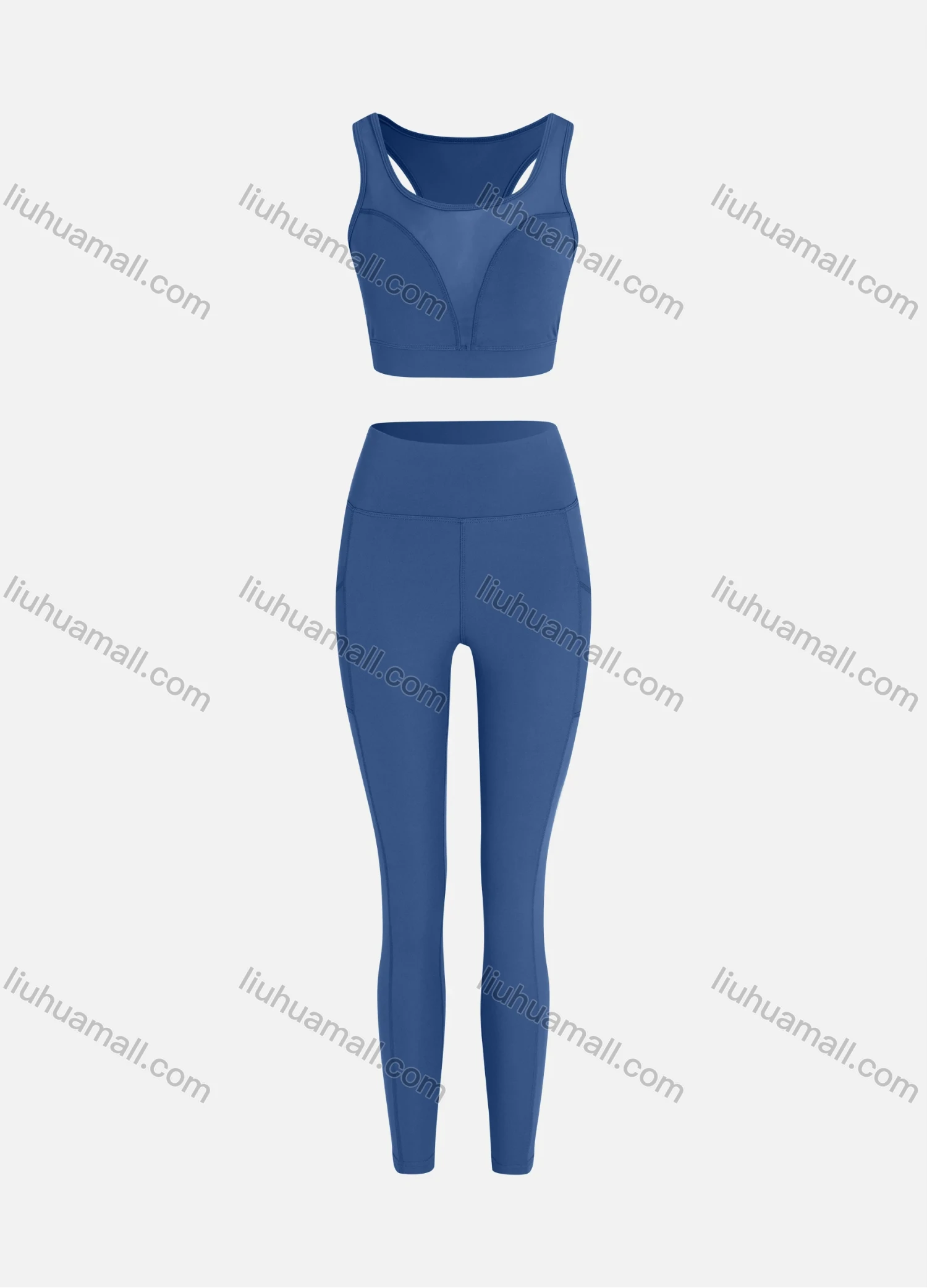 Wholesale Women's Sporty Quick Dry Tank Top & Leggings Sets - Liuhuamall