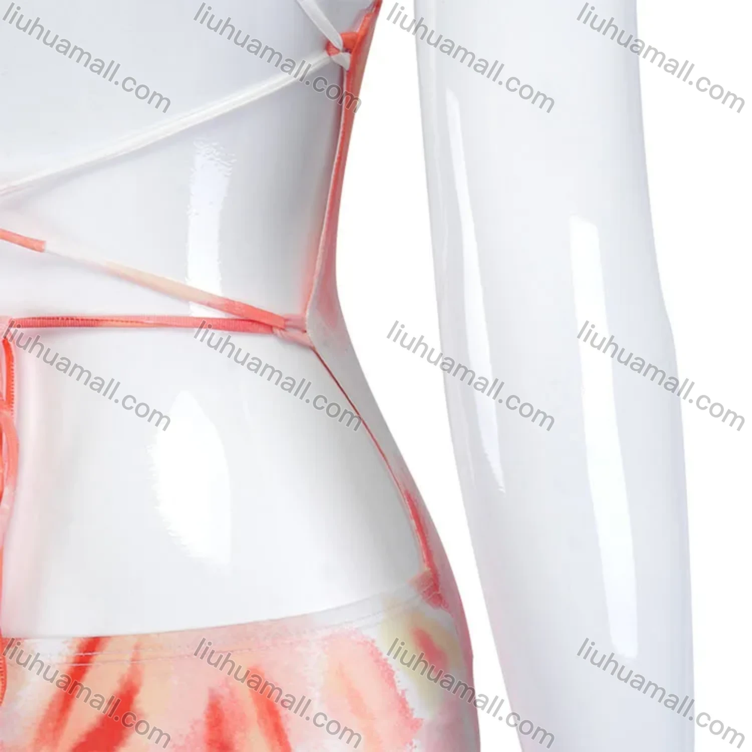 Wholesale Women's Sexy Floral Dyed Spaghetti Straps Crisscross Back Maxi Cami Dress A20320D# - Liuhuamall