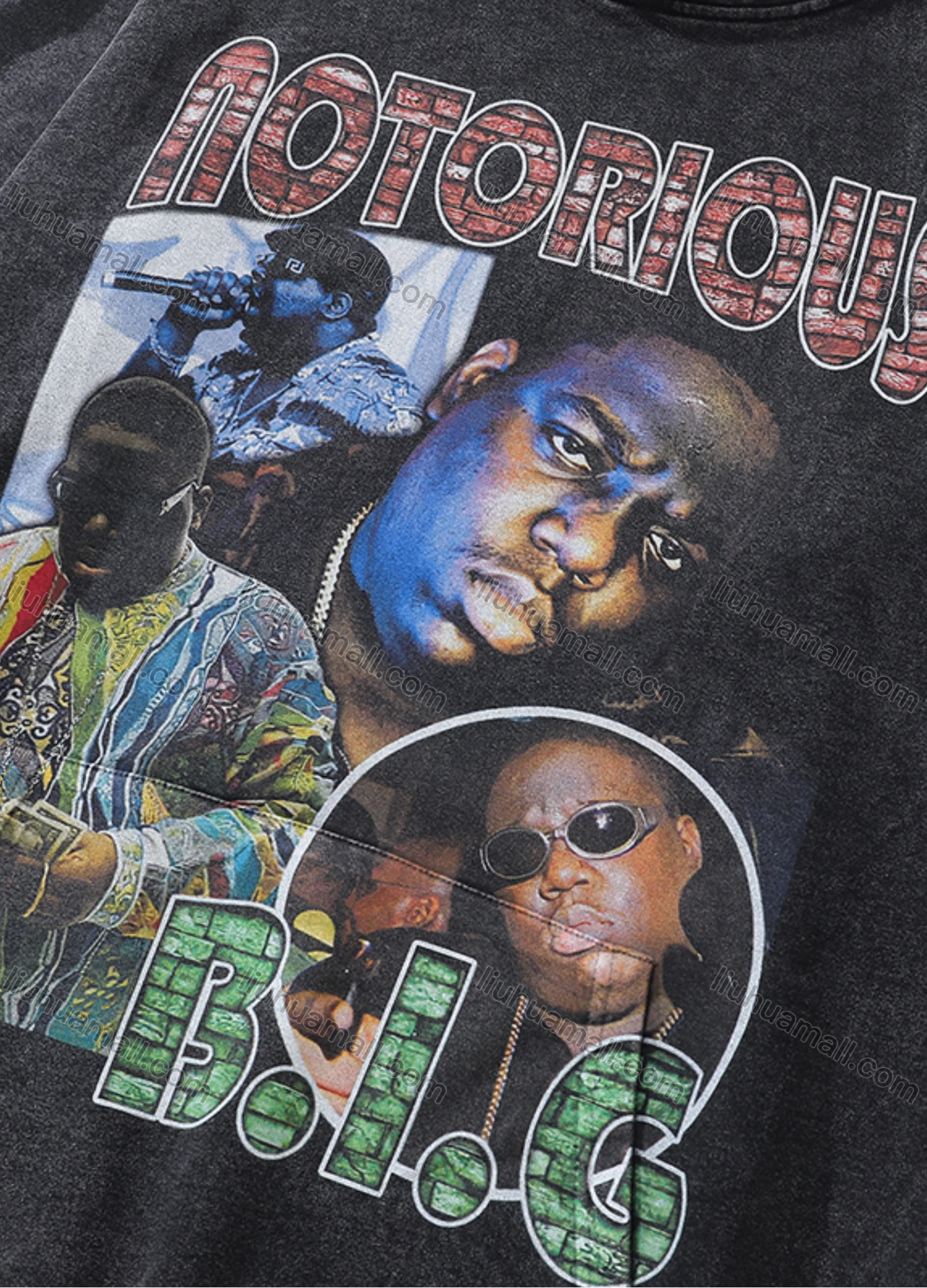 Wholesale Men's Fashion 100%Cotton Graphic Distressed Long Sleeve Hoodie Pullover Sweatshirt SML23# - Liuhuamall