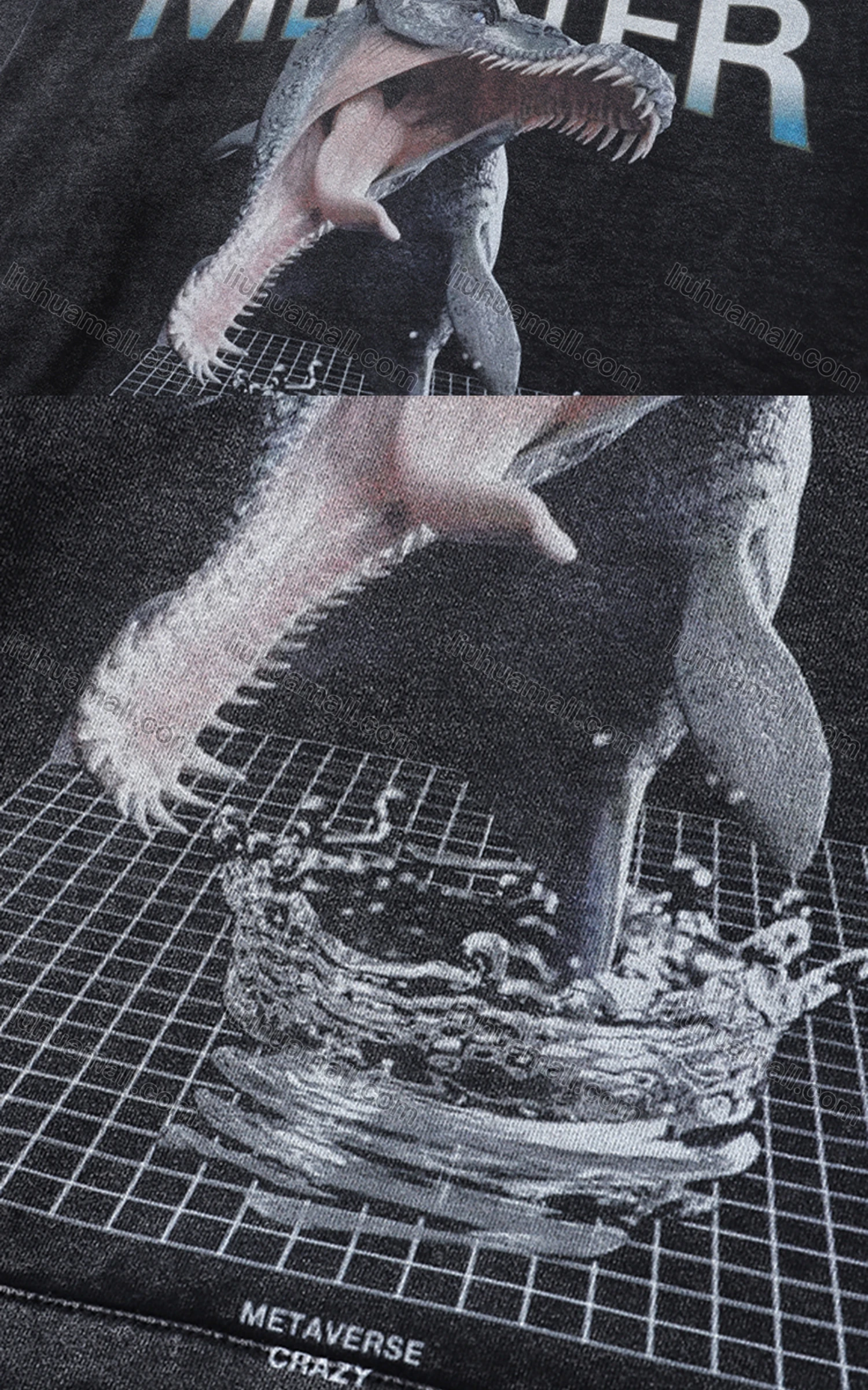 Wholesale Men's Fashion 100%Cotton Graphic Distressed Long Sleeve Hoodie Pullover Sweatshirt SML24# - Liuhuamall