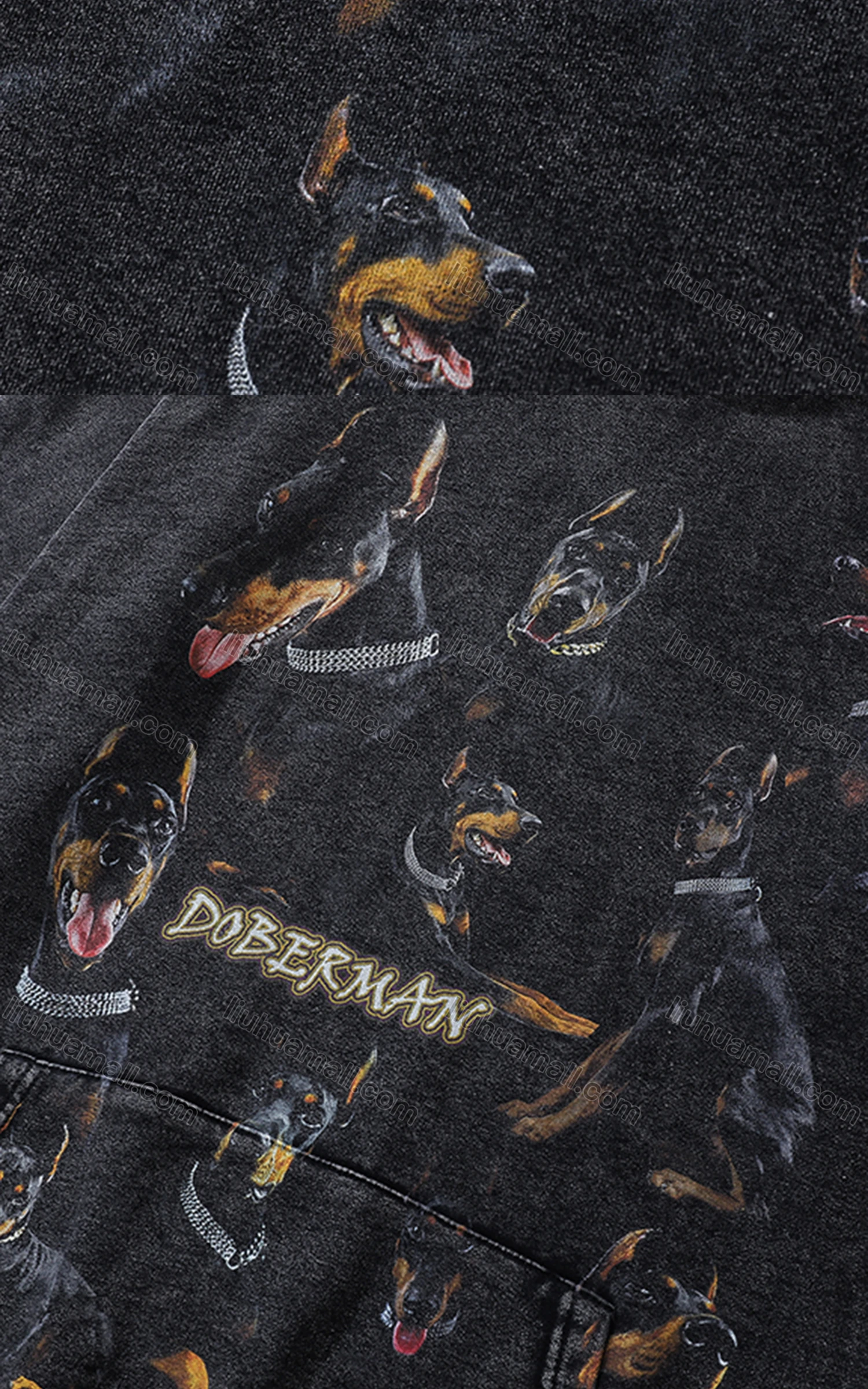 Wholesale Men's Fashion 100%Cotton Graphic Distressed Long Sleeve Hoodie Pullover Sweatshirt SML31# - Liuhuamall