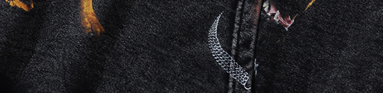 Wholesale Men's Fashion 100%Cotton Graphic Distressed Long Sleeve Hoodie Pullover Sweatshirt SML31# - Liuhuamall