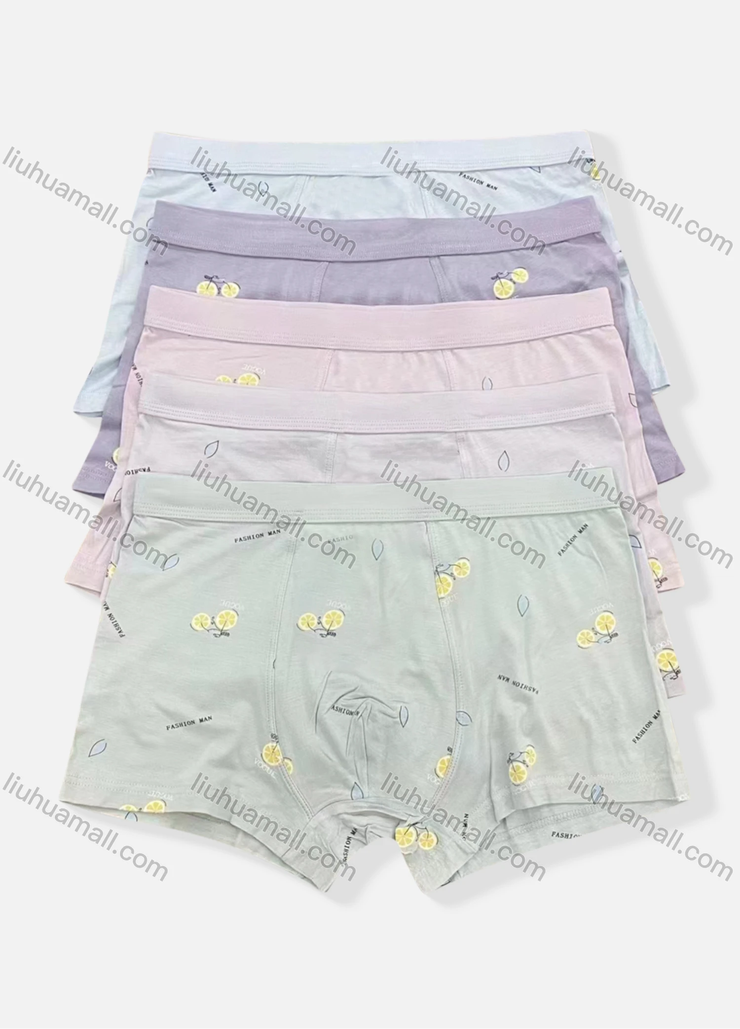 Wholesale Boy's Allover Print Breathable Elastic Boxer Briefs - Liuhuamall