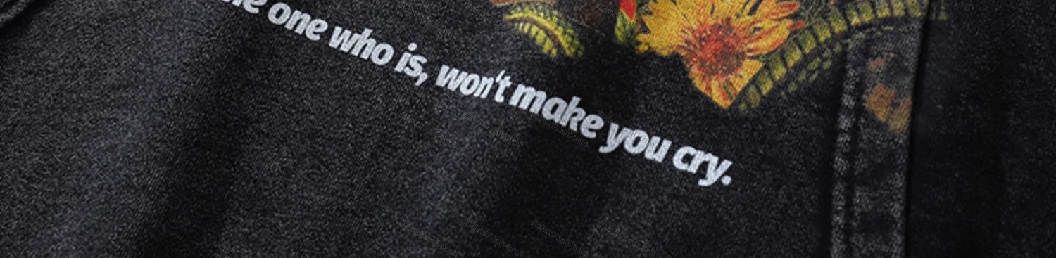 Wholesale Men's Fashion 100%Cotton Graphic Distressed Long Sleeve Hoodie Pullover Sweatshirt SML37# - Liuhuamall