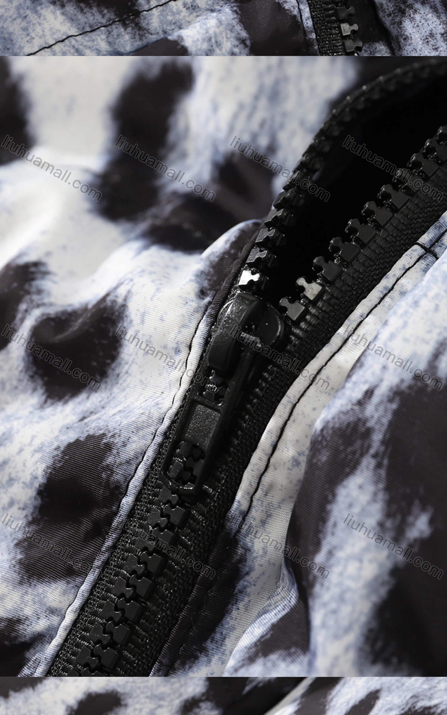 Wholesale Men's Fashion Long Sleeve Stand Collar Leopard Print Puffer Coat 904# - Liuhuamall