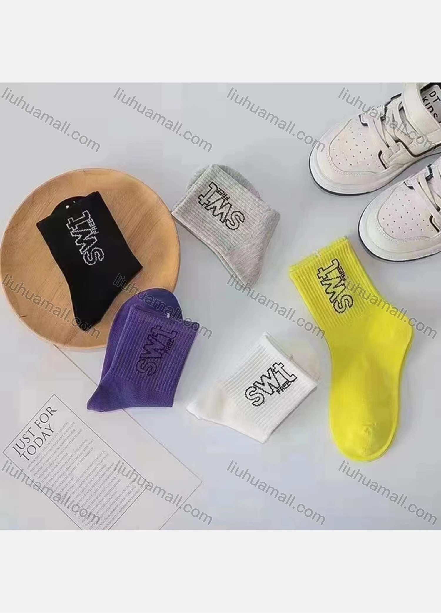 Wholesale Kid's Letter Print Cotton Socks - Liuhuamall