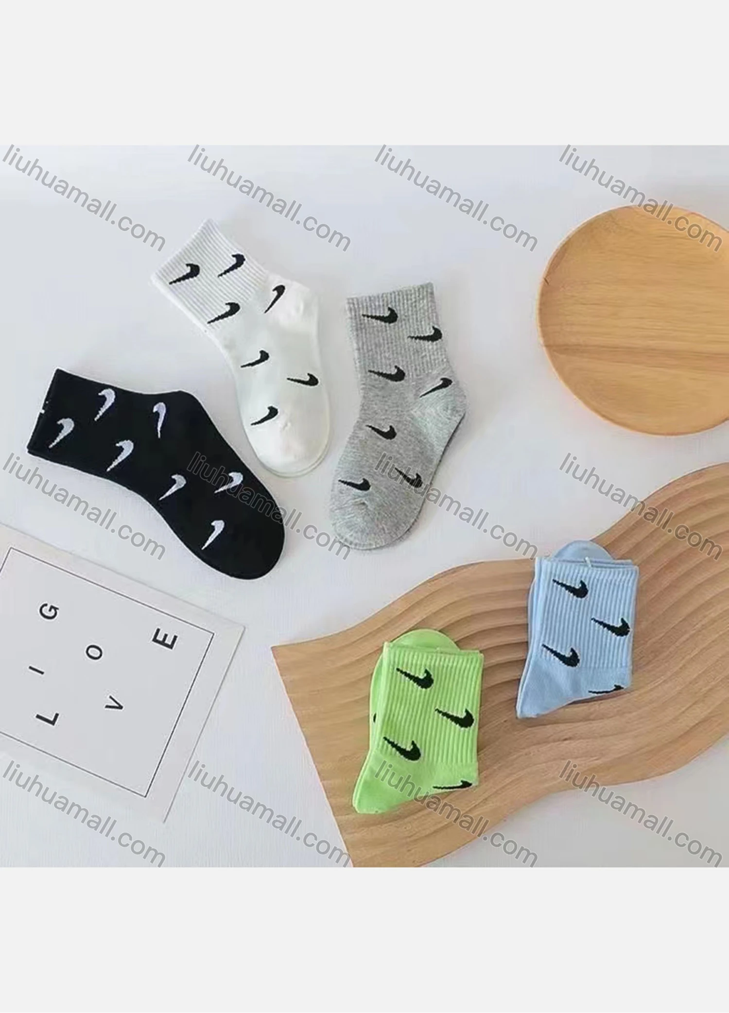 Wholesale Kid's Allover Print Cotton Socks - Liuhuamall