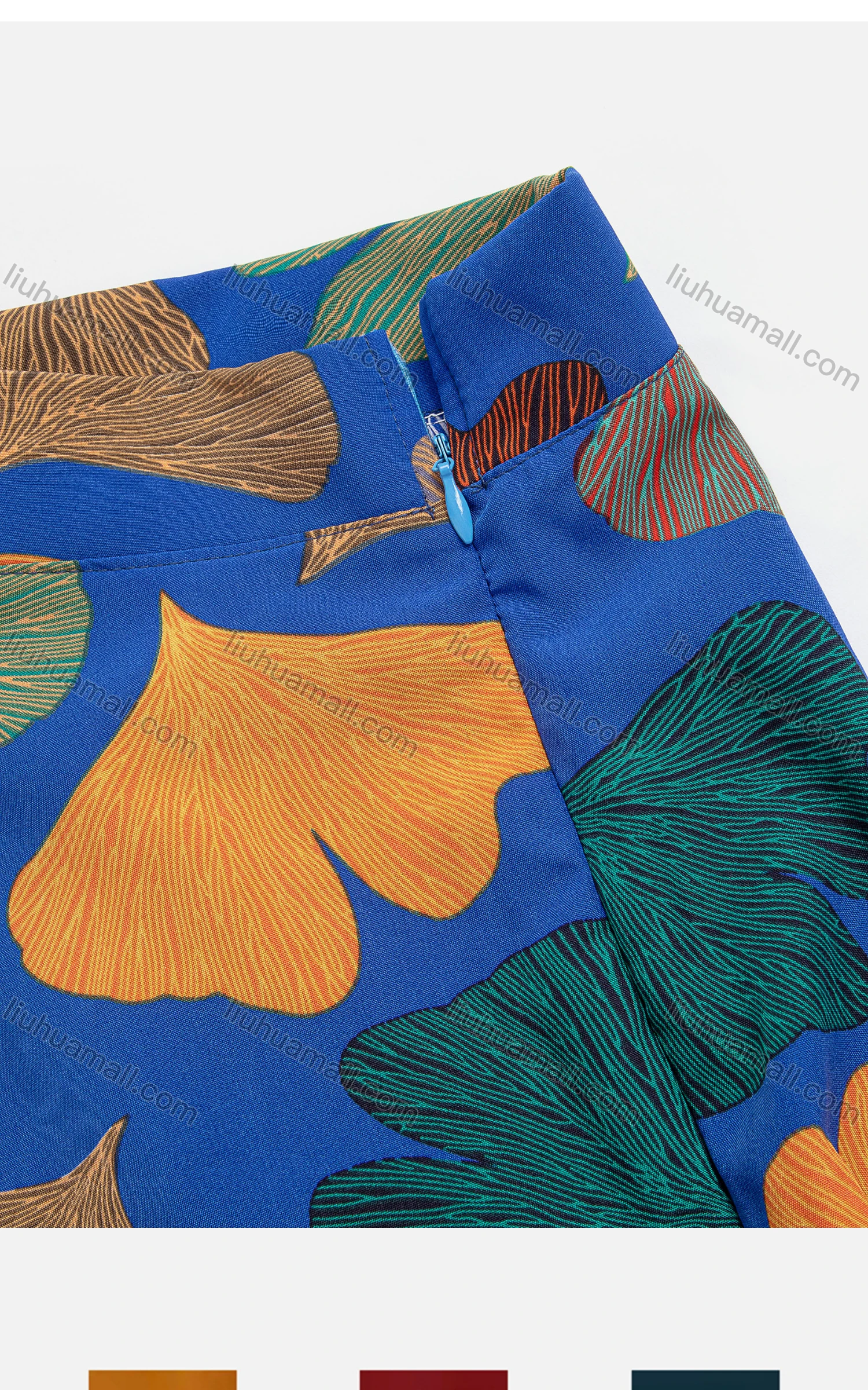 Wholesale Women's Casual V Neck 3/4 Sleeve Allover Print Lace Up Back Maxi Dress - Liuhuamall