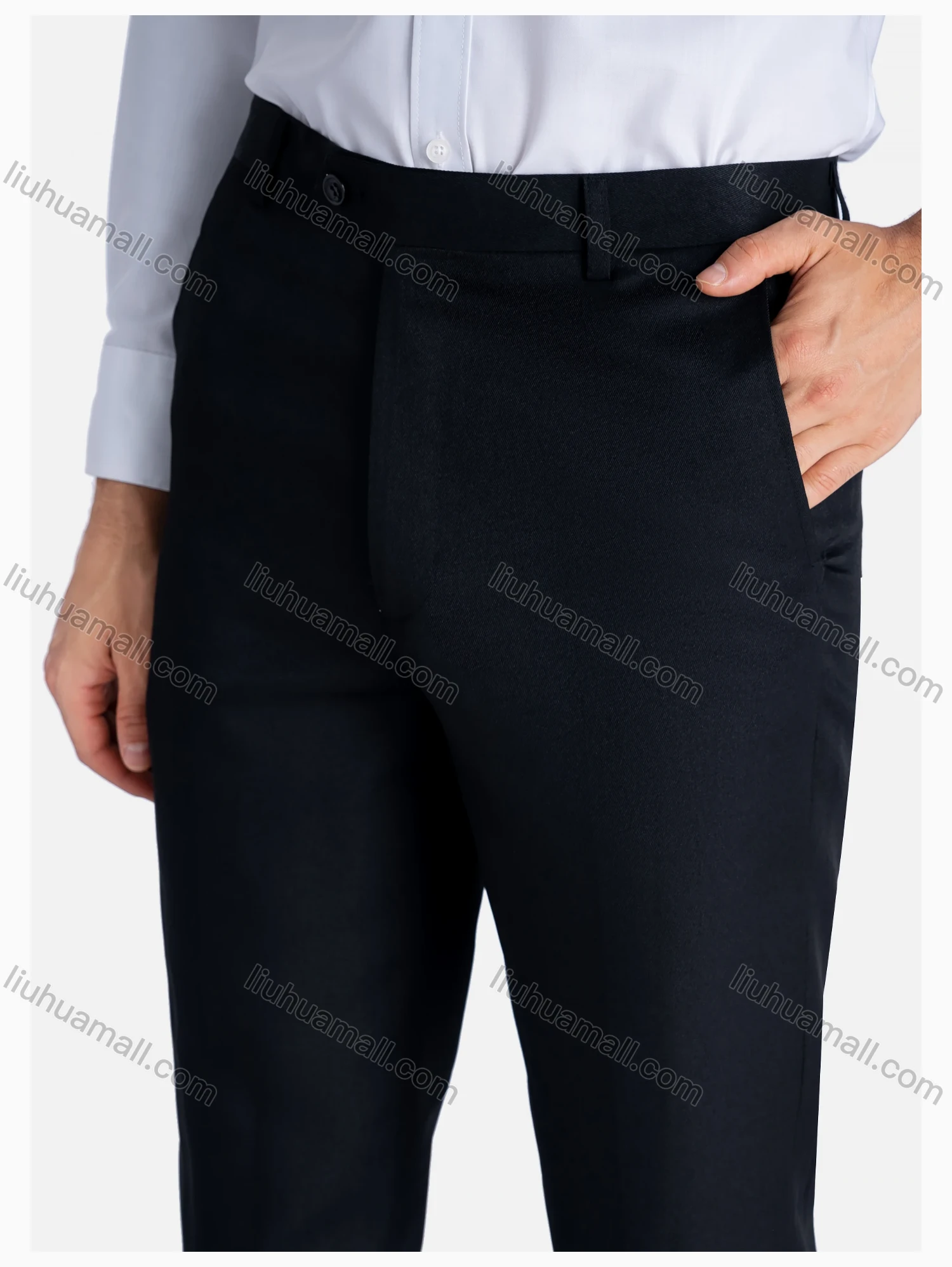 Wholesale Men's Formal Stand Collar One Button Blazer & Waistcoat & Pants 3 Pieces Suit Set - Liuhuamall