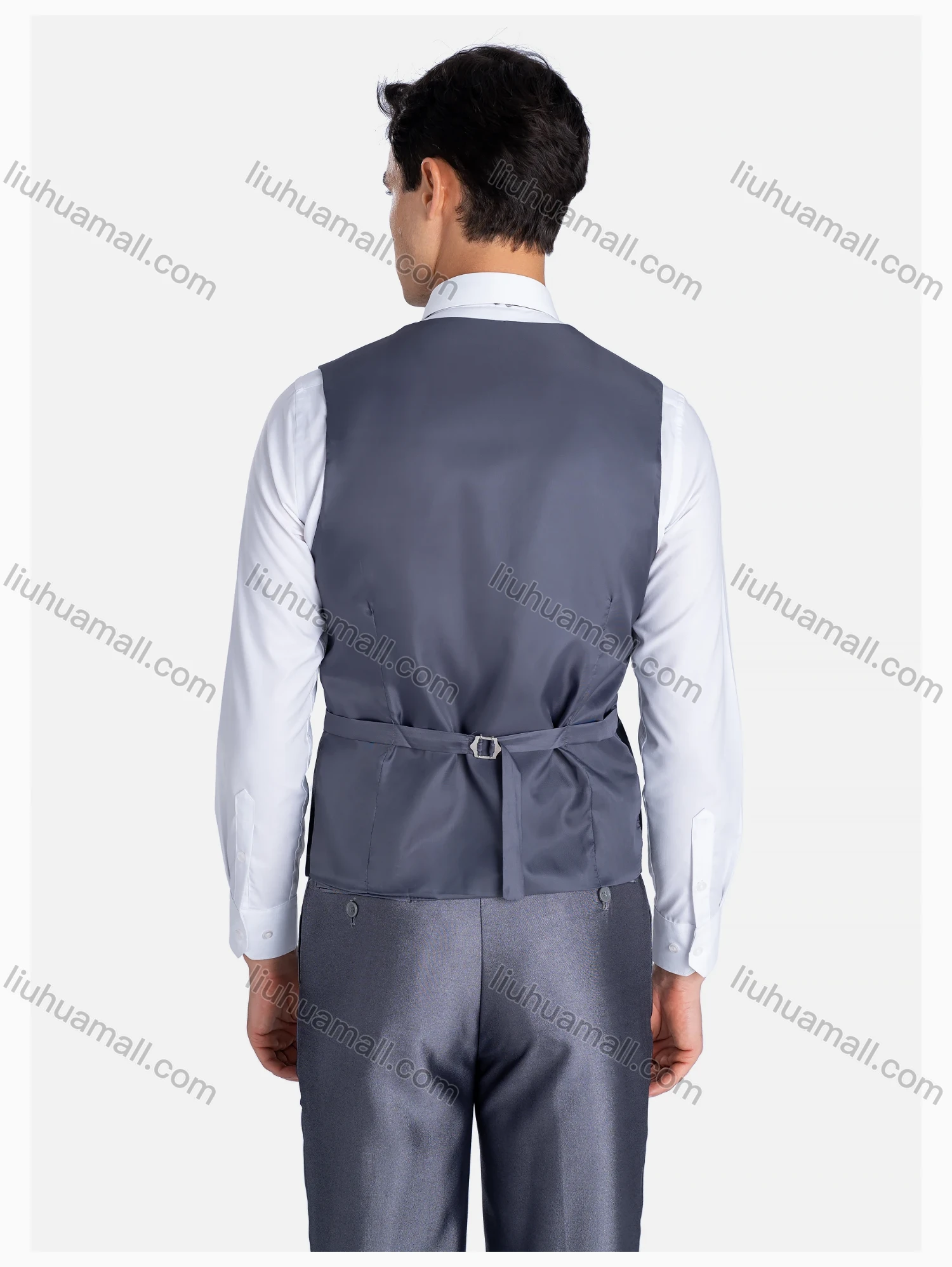 Wholesale Men's Formal Lapel Colorblock One Button Blazer & Waistcoat & Pants 3 Pieces Suit Set - Liuhuamall