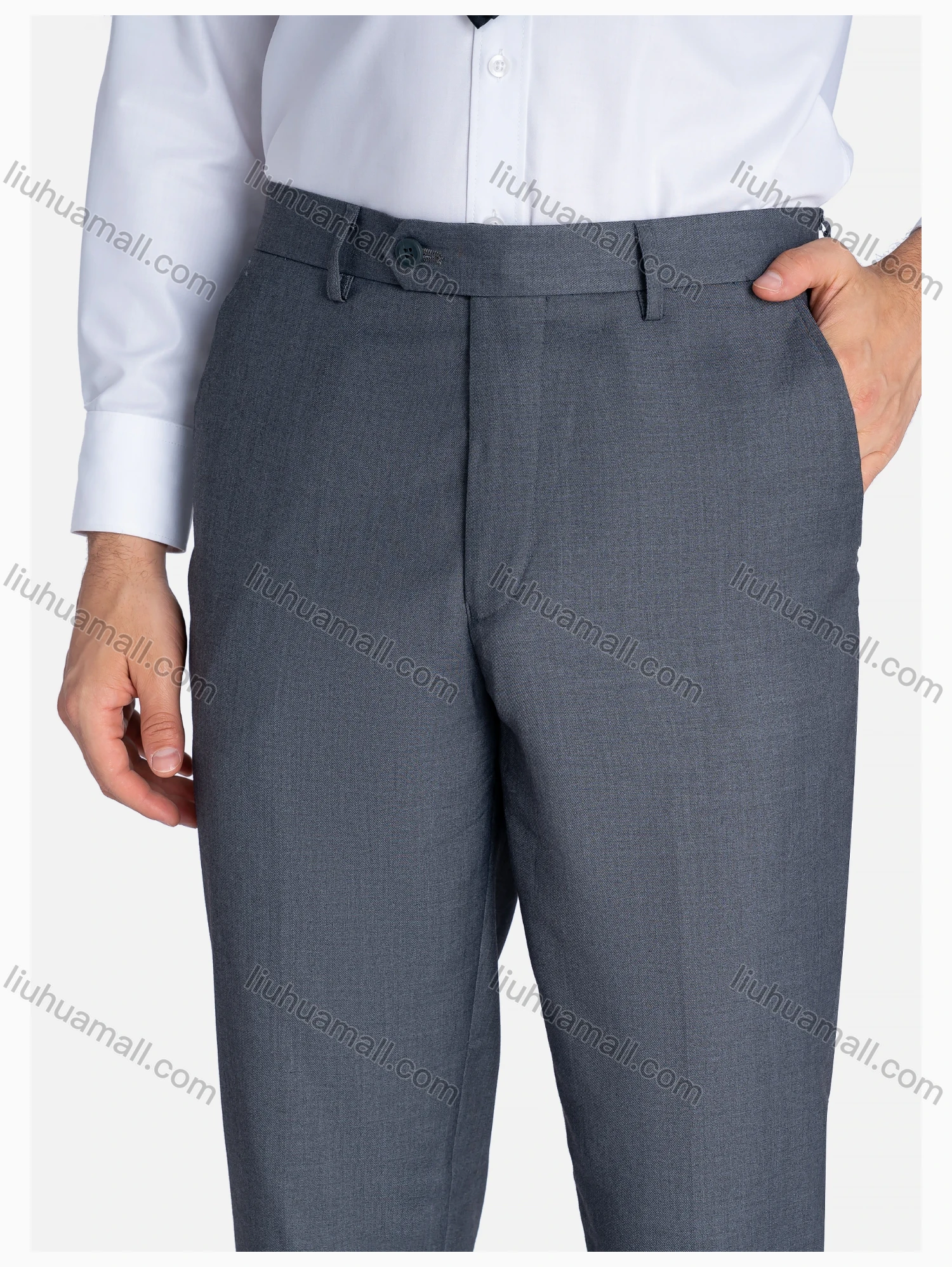 Wholesale Men's Formal Lapel Plain Patch Pockets Blazer & Waistcoat & Pants 3 Pieces Suit Set - Liuhuamall