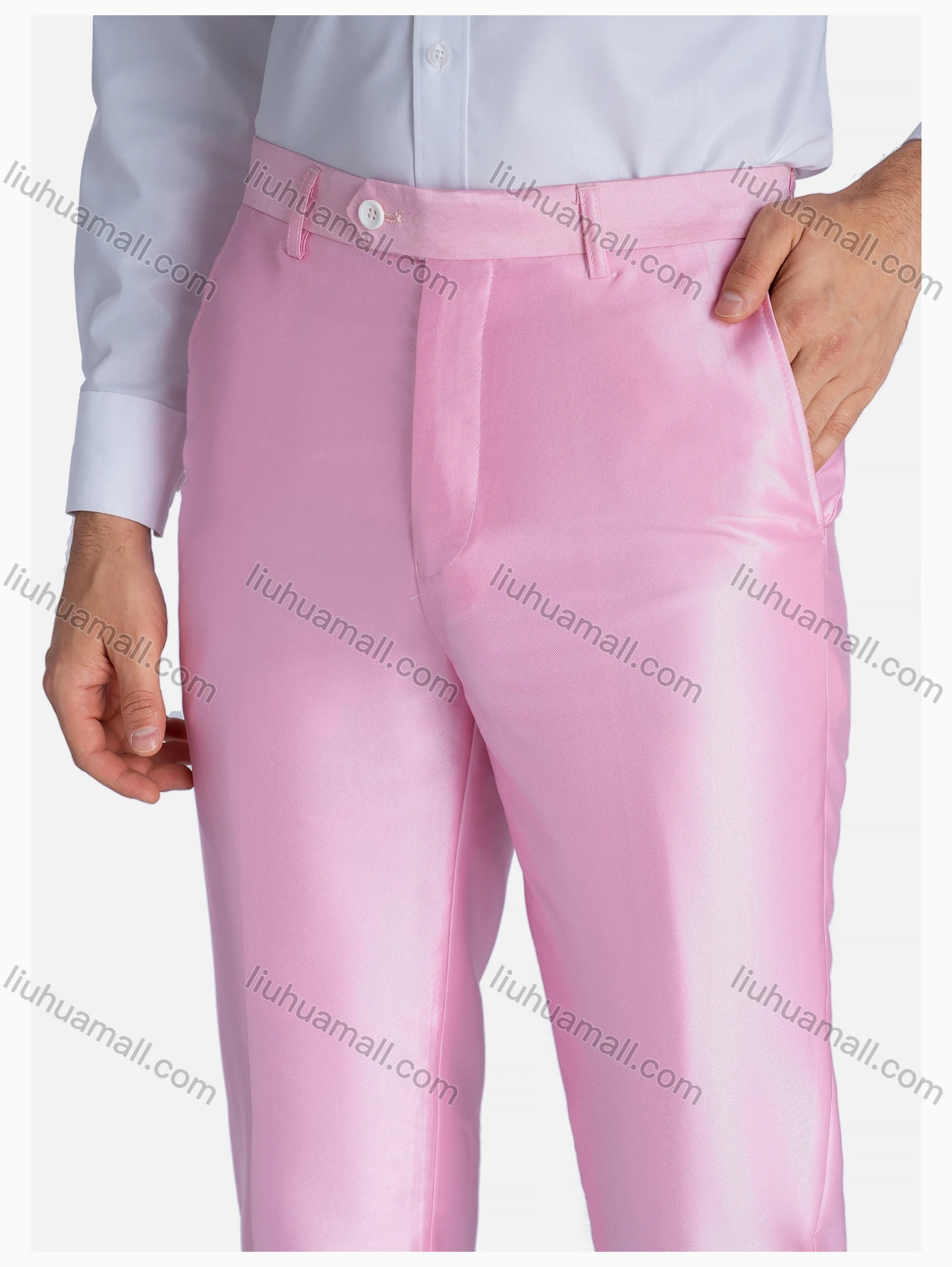 Wholesale Men's Formal Lapel Plain Patch Pockets Blazer & Waistcoat & Pants 3 Pieces Suit Set - Liuhuamall