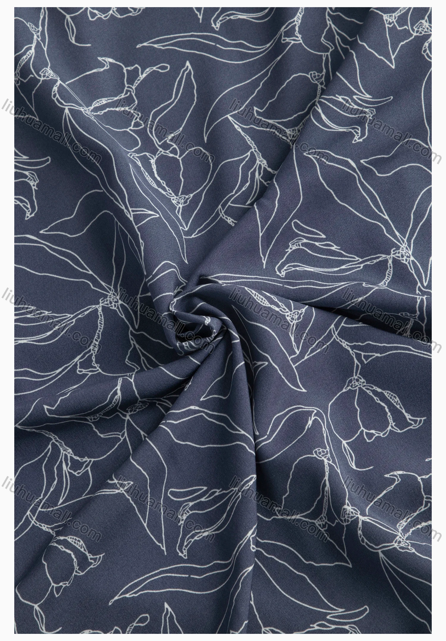 Wholesale Women's Floral Print Regular Fit Patch Pocket Button Down Casual Shirt Without Hijab - Liuhuamall