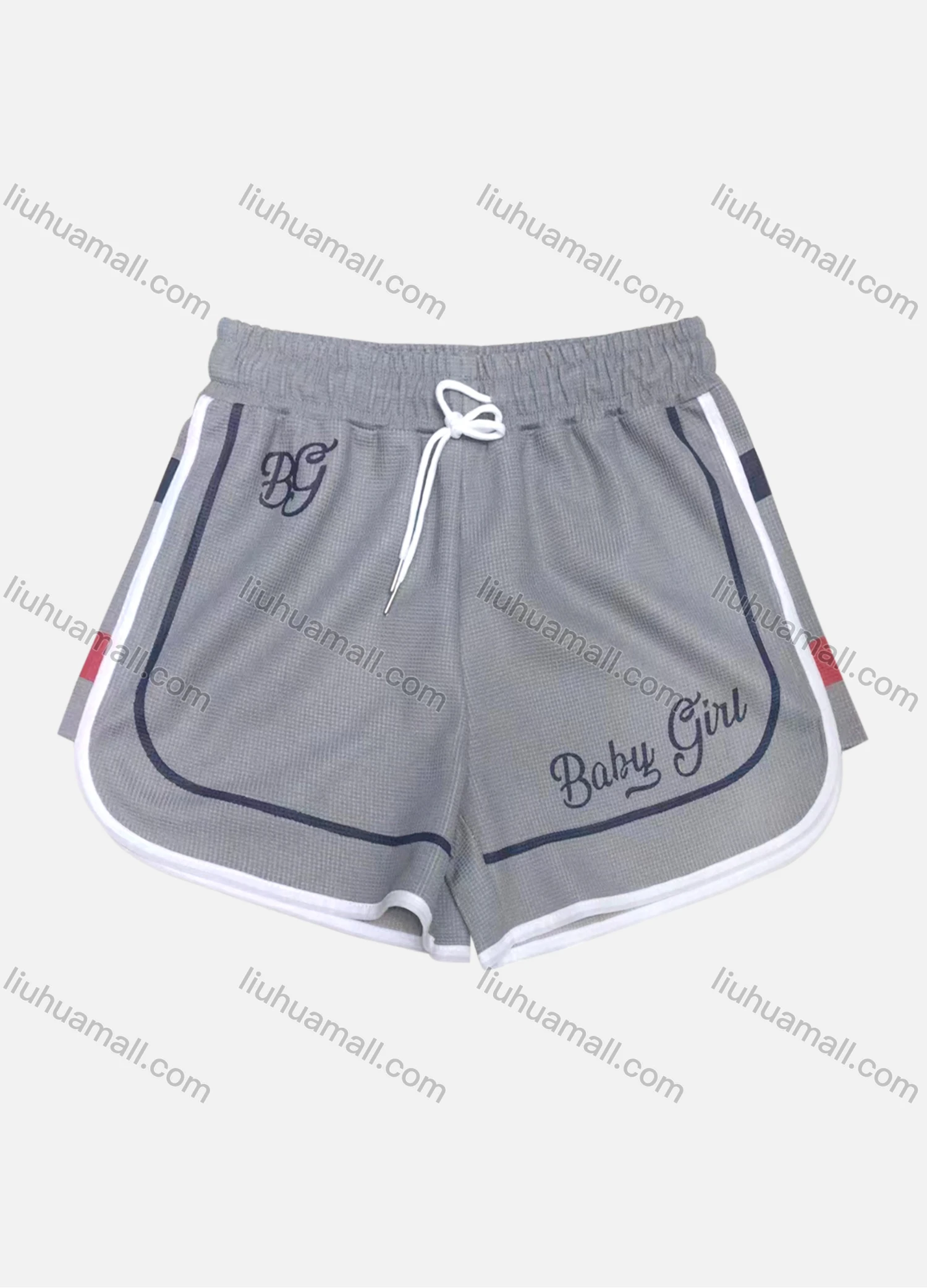 Wholesale Women's Casual Drawstring Letter Print Shorts - Liuhuamall