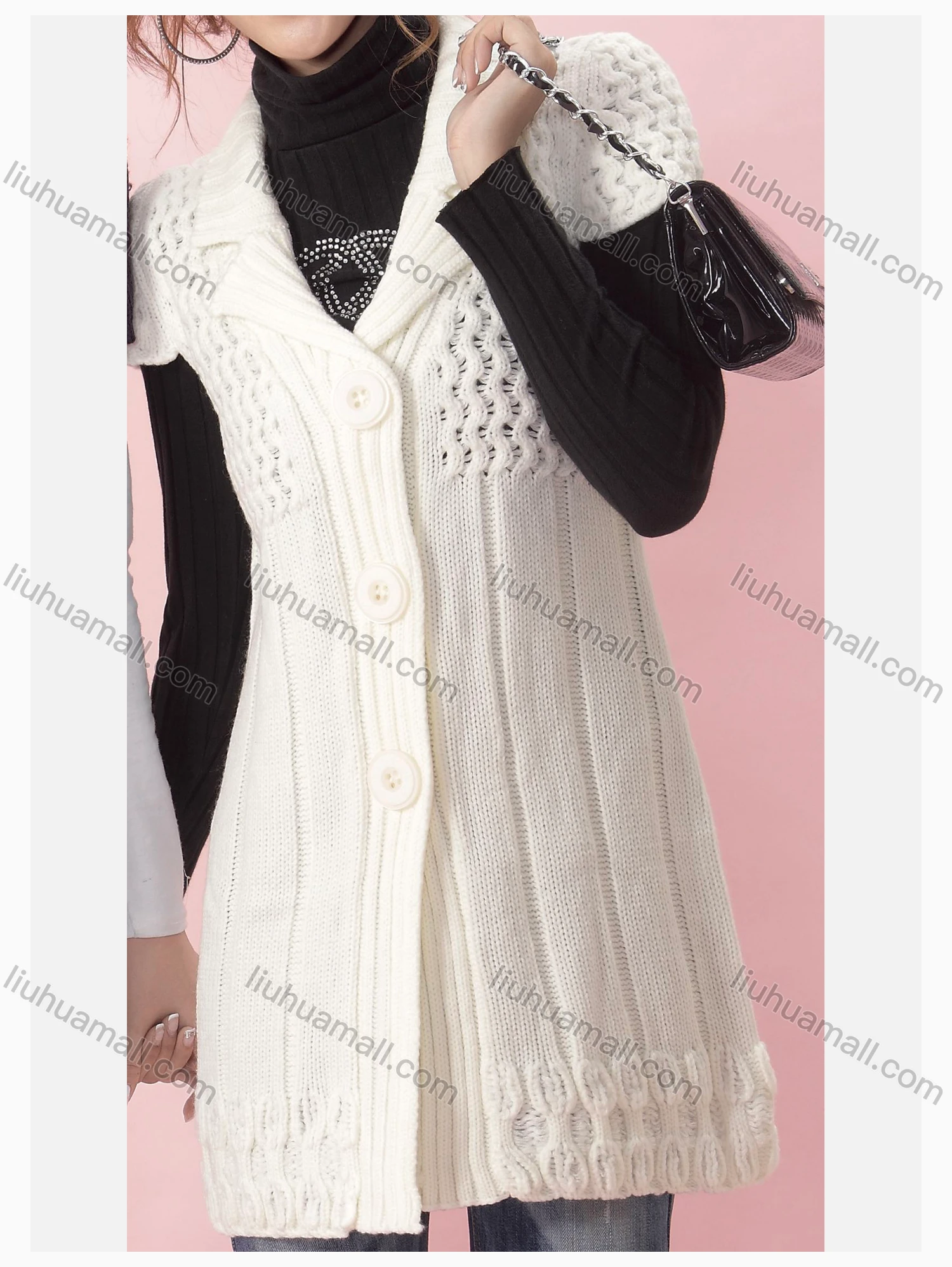 Wholesale Women's Plain Button Front Short Sleeve Lapel Cardigan - Liuhuamall