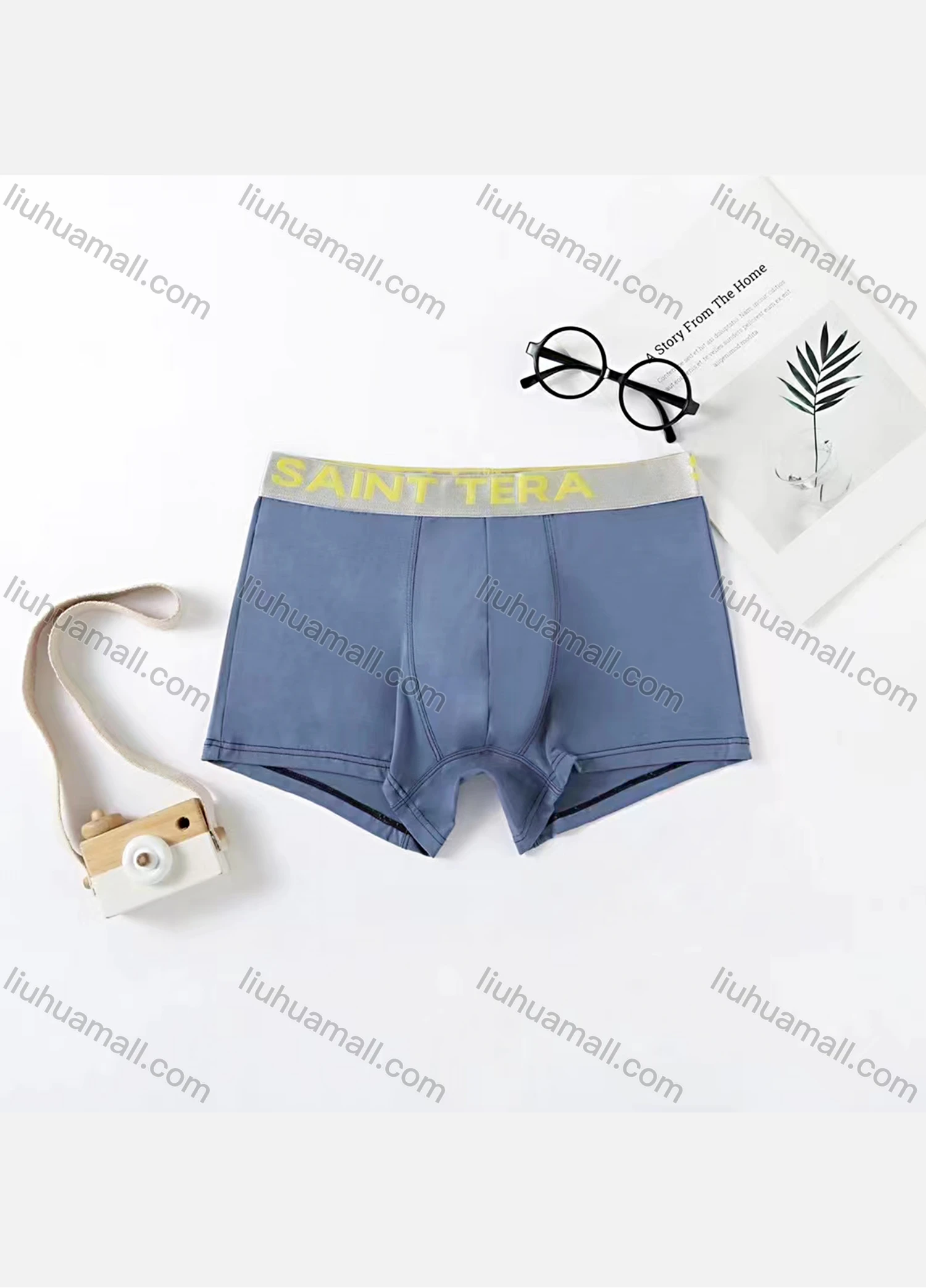 Wholesale Men's Comfy Letter Trim Waistband Stretchy Boxer Briefs - Liuhuamall
