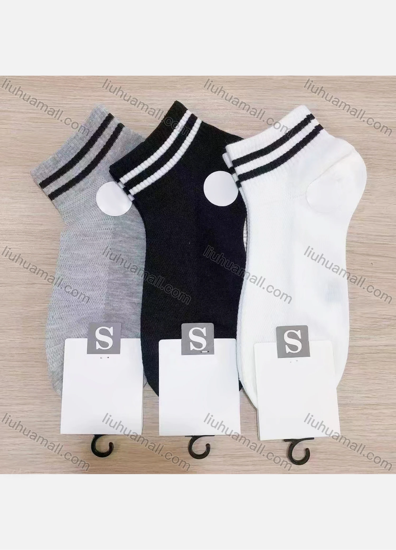 Wholesale Men's Comfy Cushioned Ankle Socks - Liuhuamall