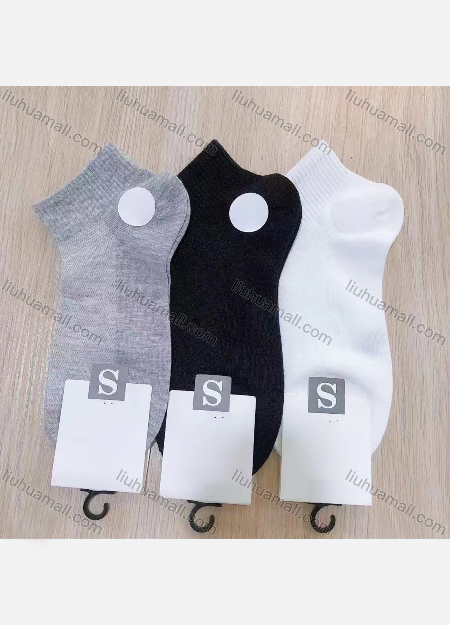 Wholesale Men's Comfy Cushioned Ankle Socks - Liuhuamall