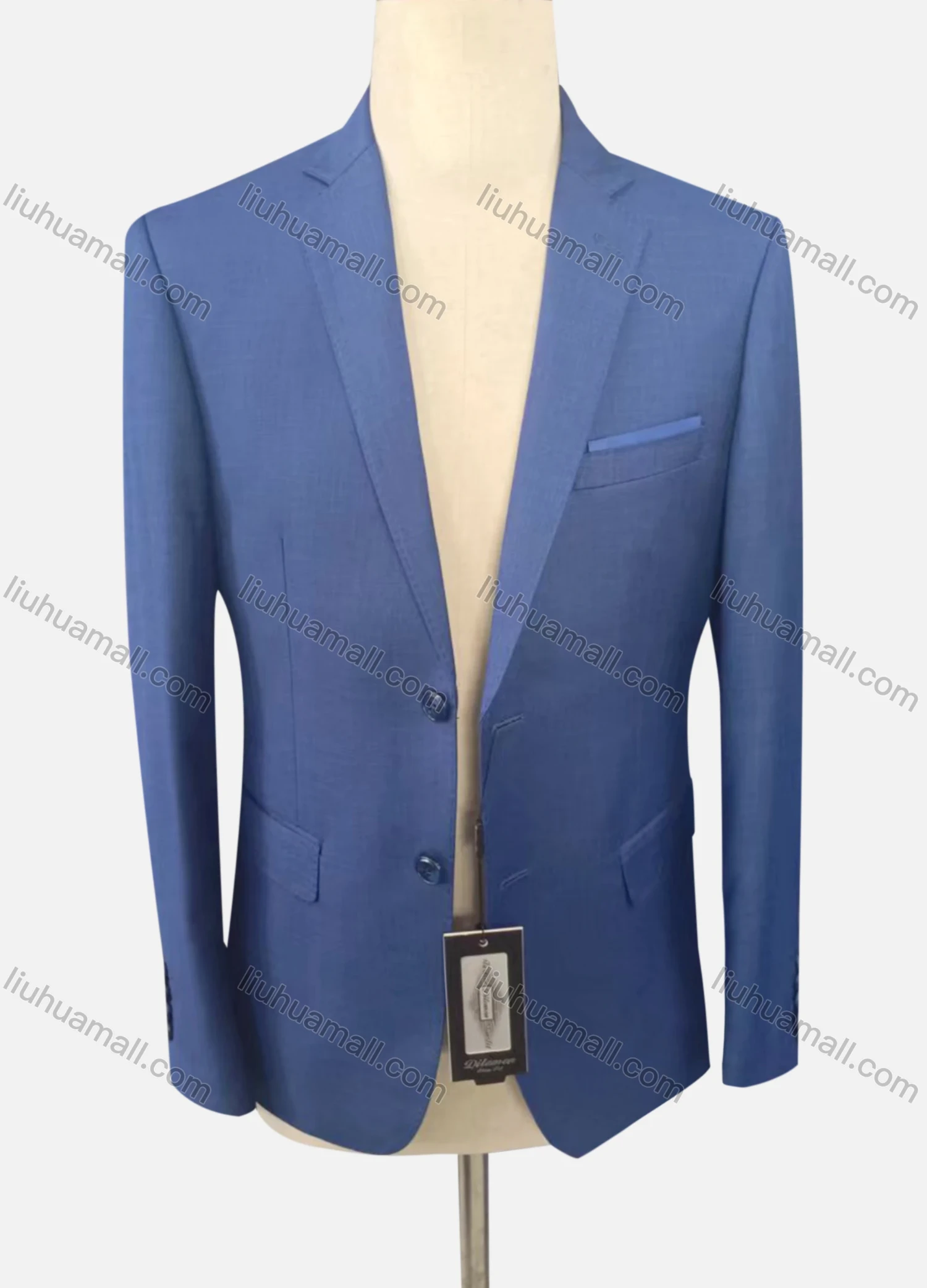 Wholesale Men's Formal Long Sleeve Lapel Single Breasted Pockets Blazer Jackets & Pants 2 Piece Suit Sets - Liuhuamall