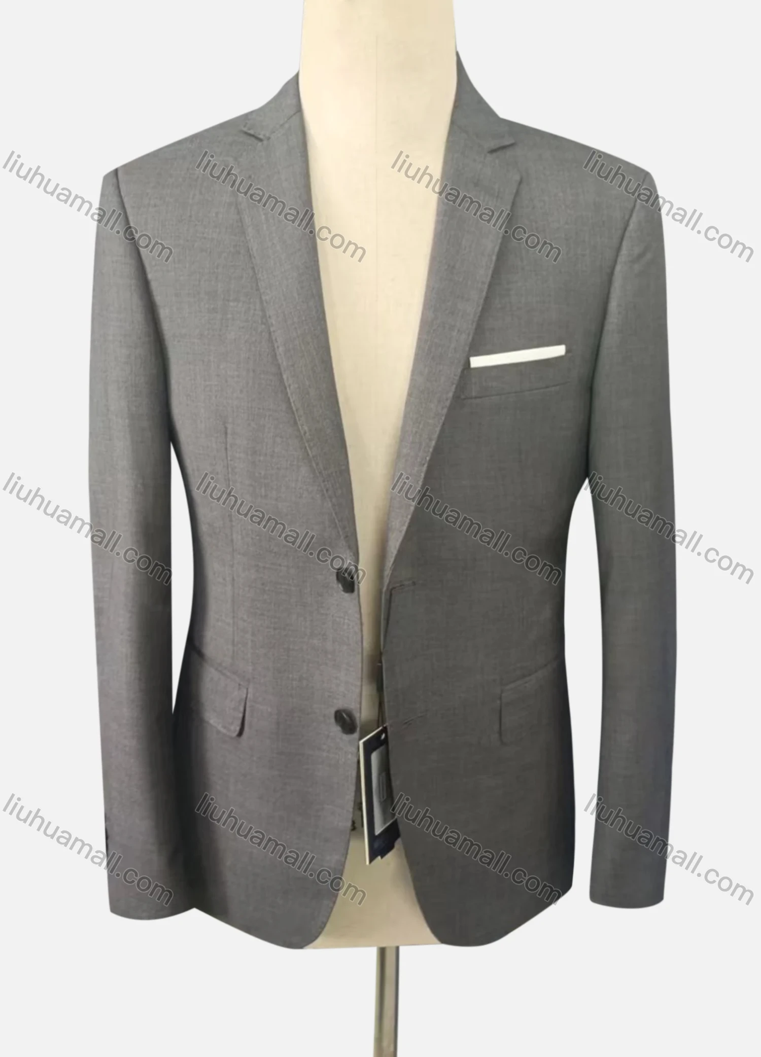 Wholesale Men's Formal Long Sleeve Lapel Single Breasted Pockets Blazer Jackets & Pants 2 Piece Suit Sets - Liuhuamall