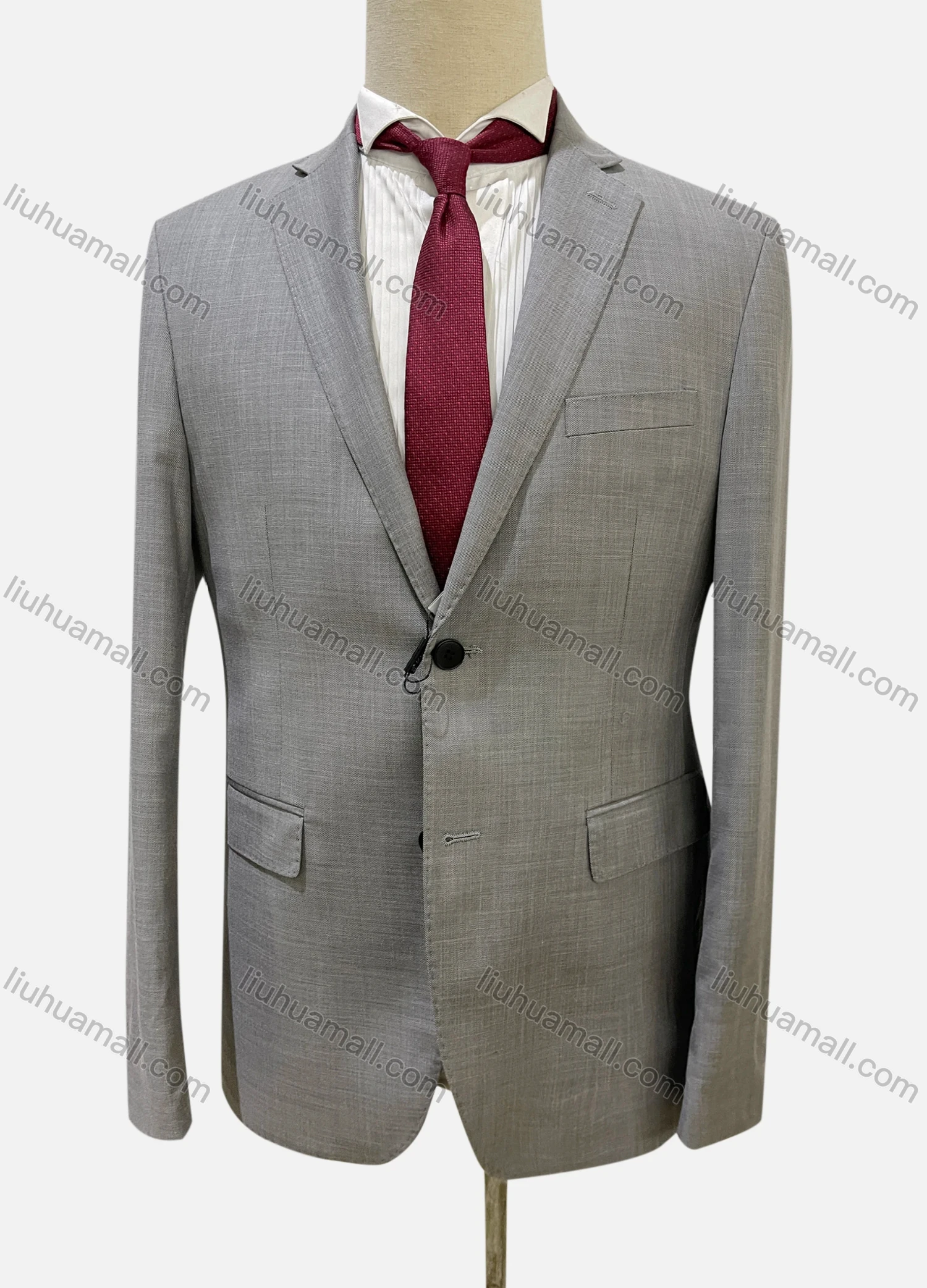 Wholesale Men's Formal Long Sleeve Lapel Single Breasted Pockets Blazer Jackets & Pants 2 Piece Suit Sets - Liuhuamall