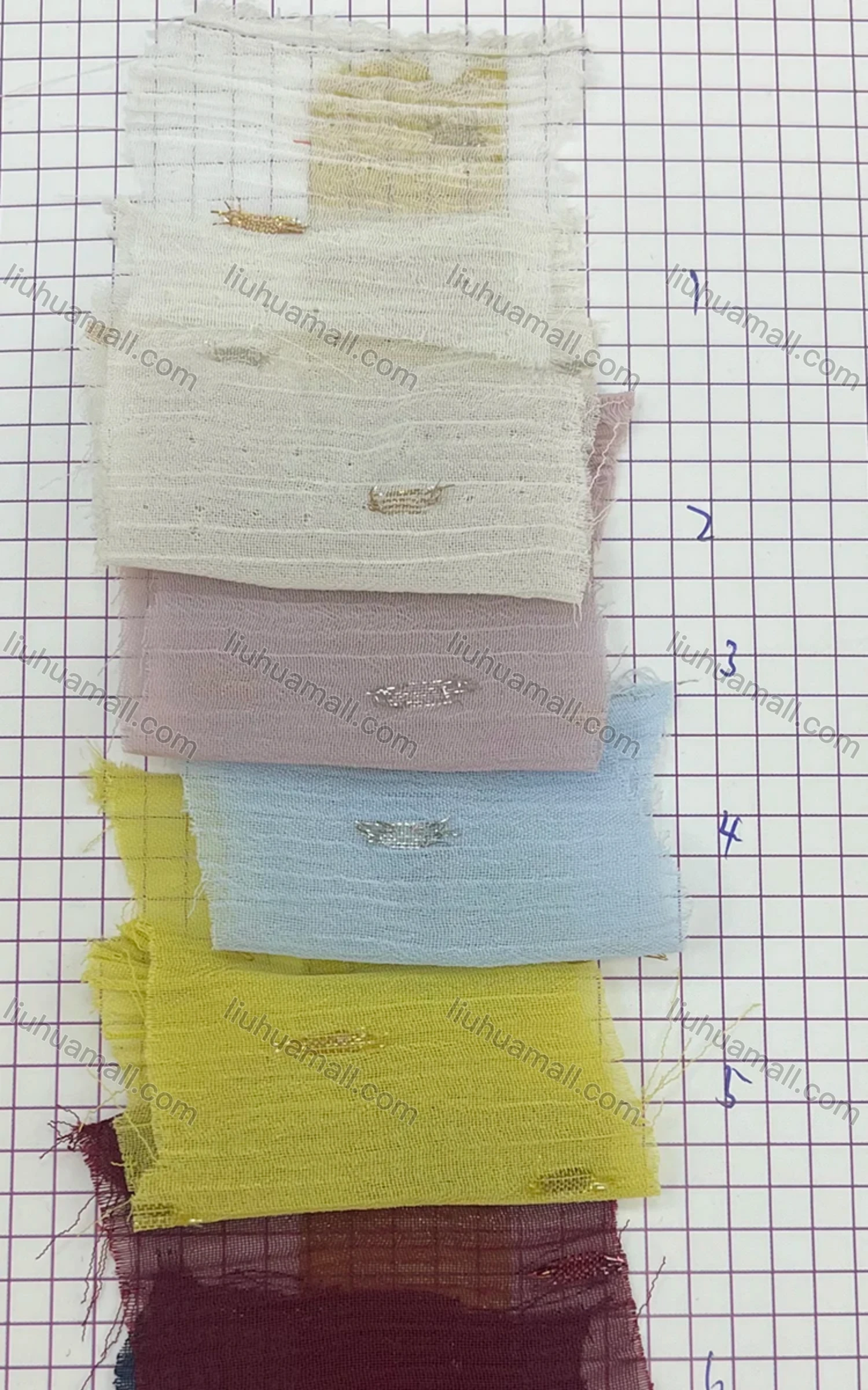 Wholesale Women's Casual Allover Print Semi-sheer Ruffle Neck Button Down Ruffle Trim Shirt V2609# - Liuhuamall