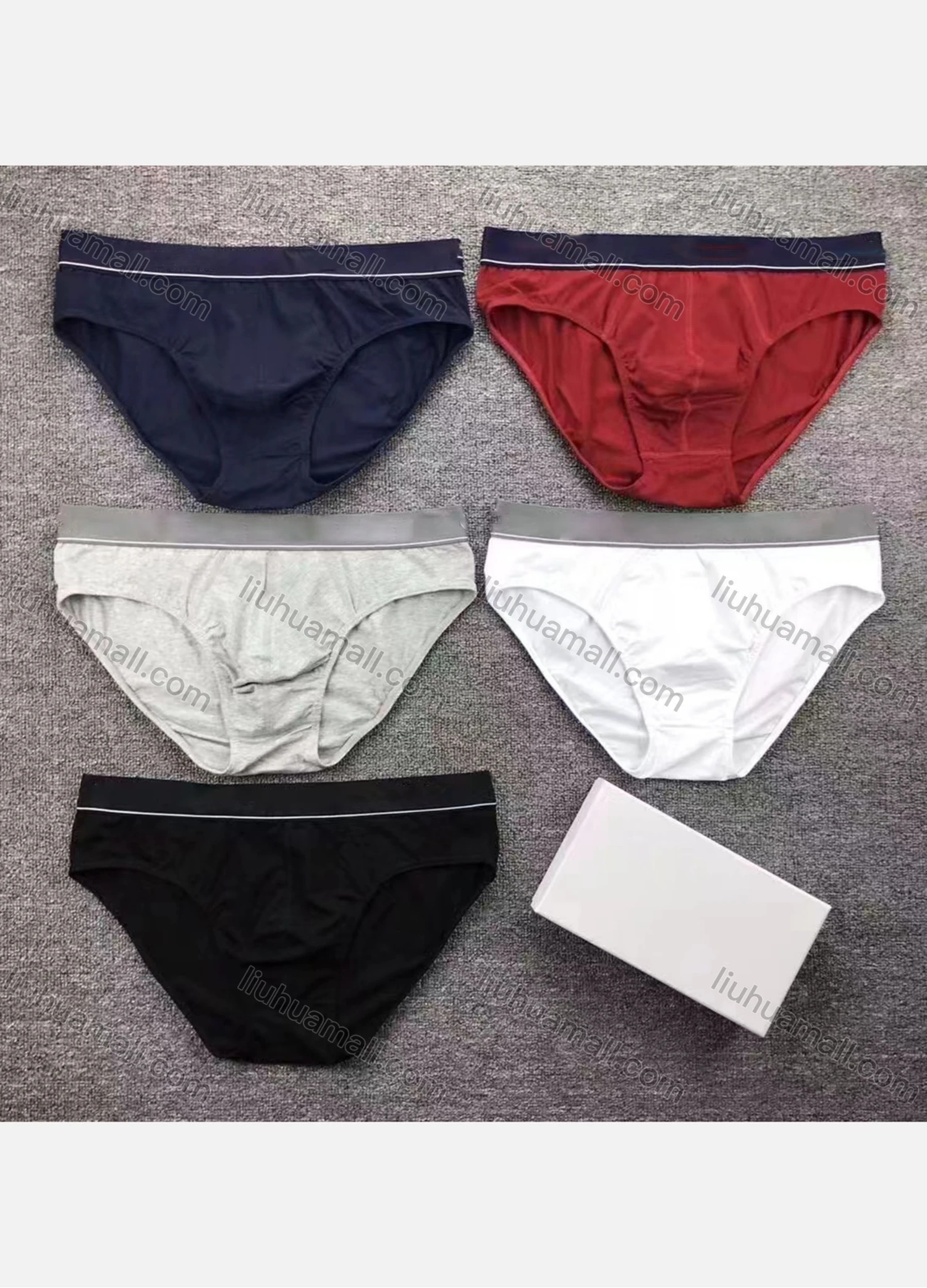 Wholesale Men's Plain Breathable Briefs - Liuhuamall