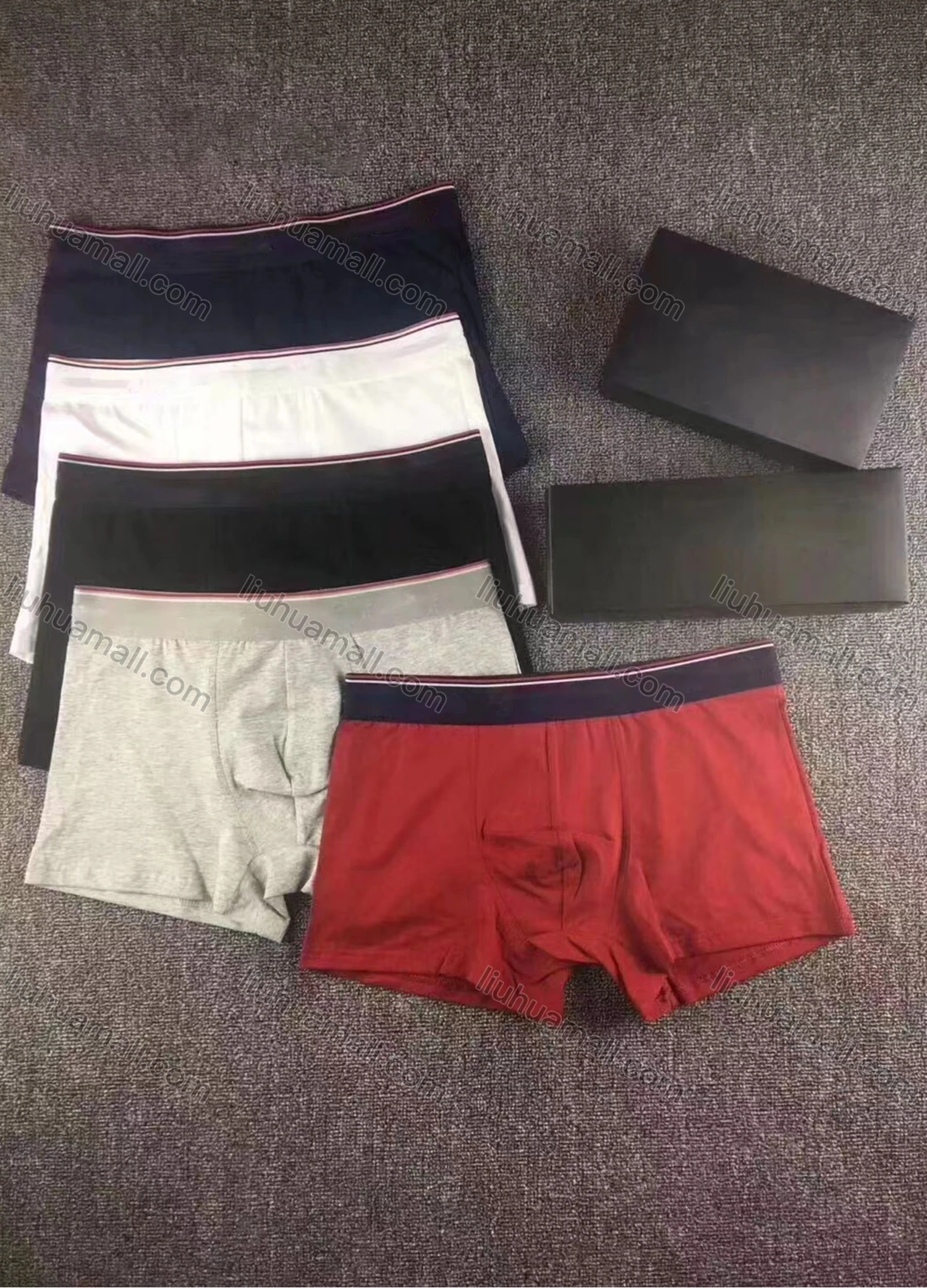 Wholesale Men's Plain Breathable Boxers - Liuhuamall