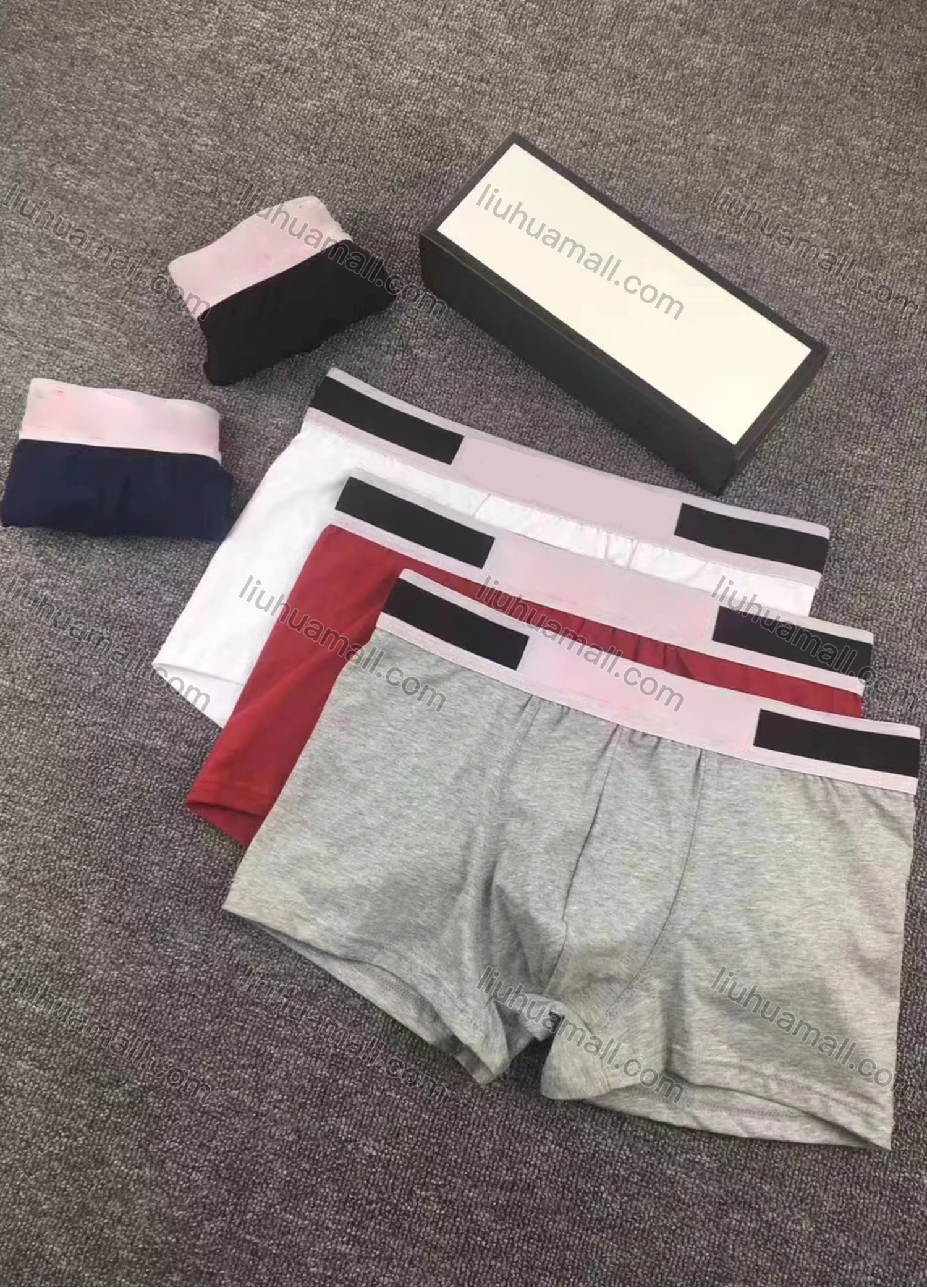 Wholesale Men's Plain Breathable Boxers - Liuhuamall