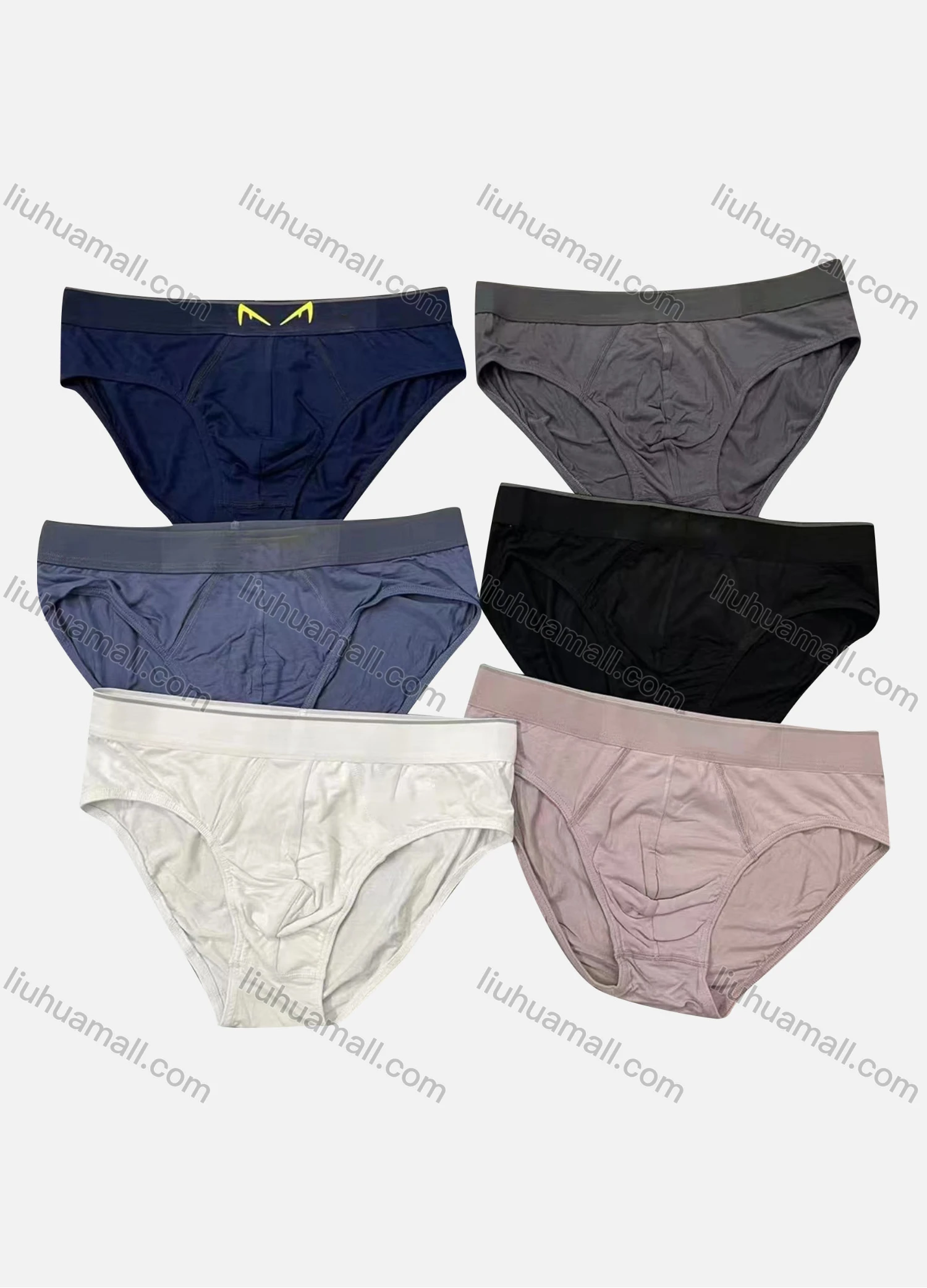 Wholesale Men's Plain Breathable Briefs - Liuhuamall