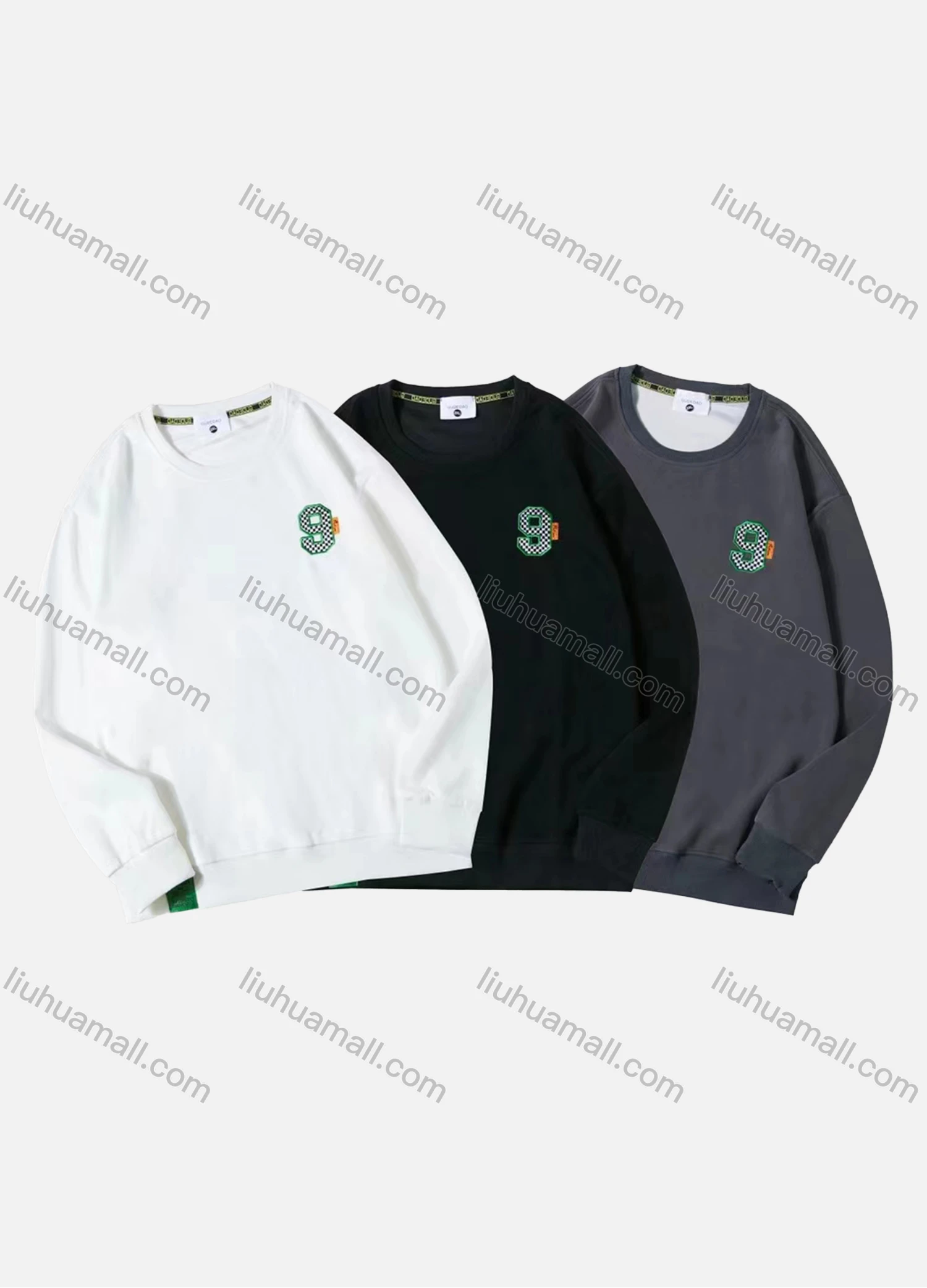 Wholesale Men's Casual Letter Print Long Sleeve Oversized Sweatshirts - Liuhuamall