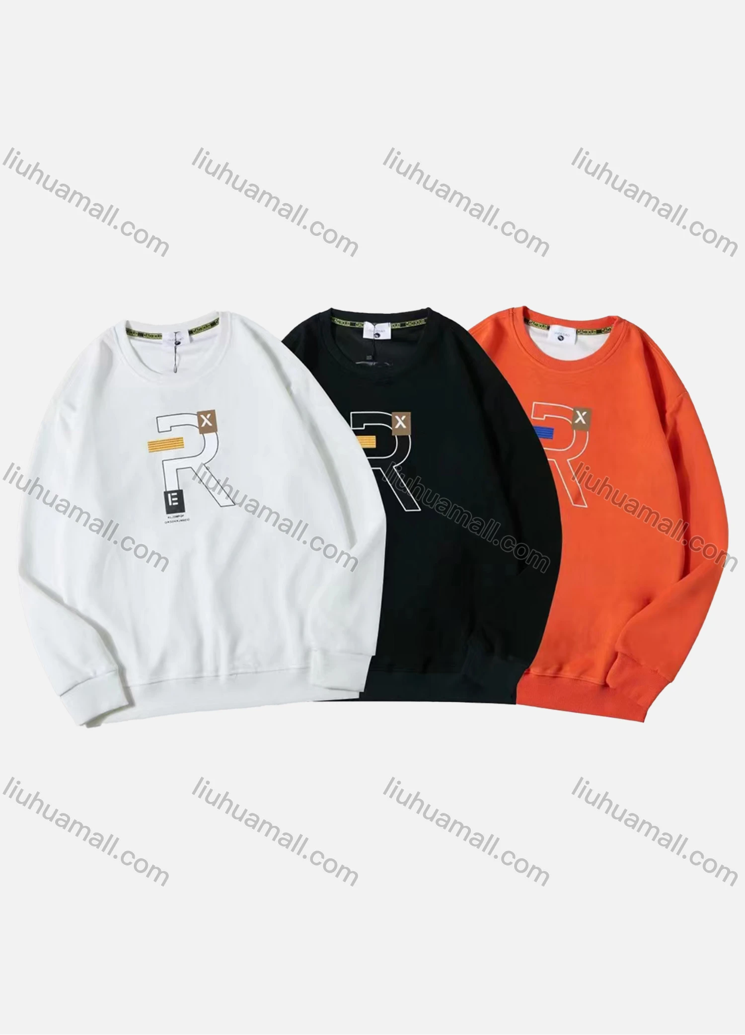 Wholesale Men's Casual Letter Print Long Sleeve Oversized Sweatshirts - Liuhuamall