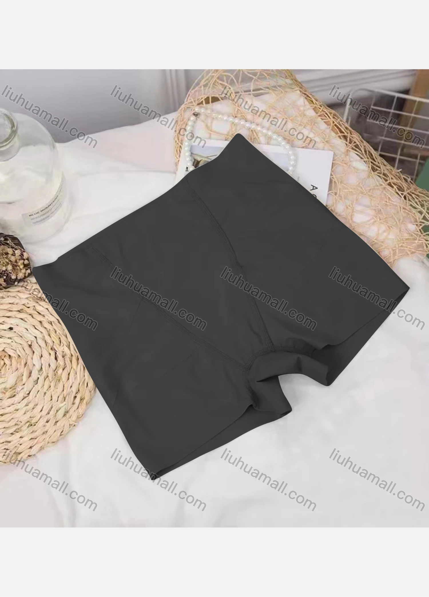 Wholesale Women's Plain Elastic Breathable HIgh Waist Brief - Liuhuamall