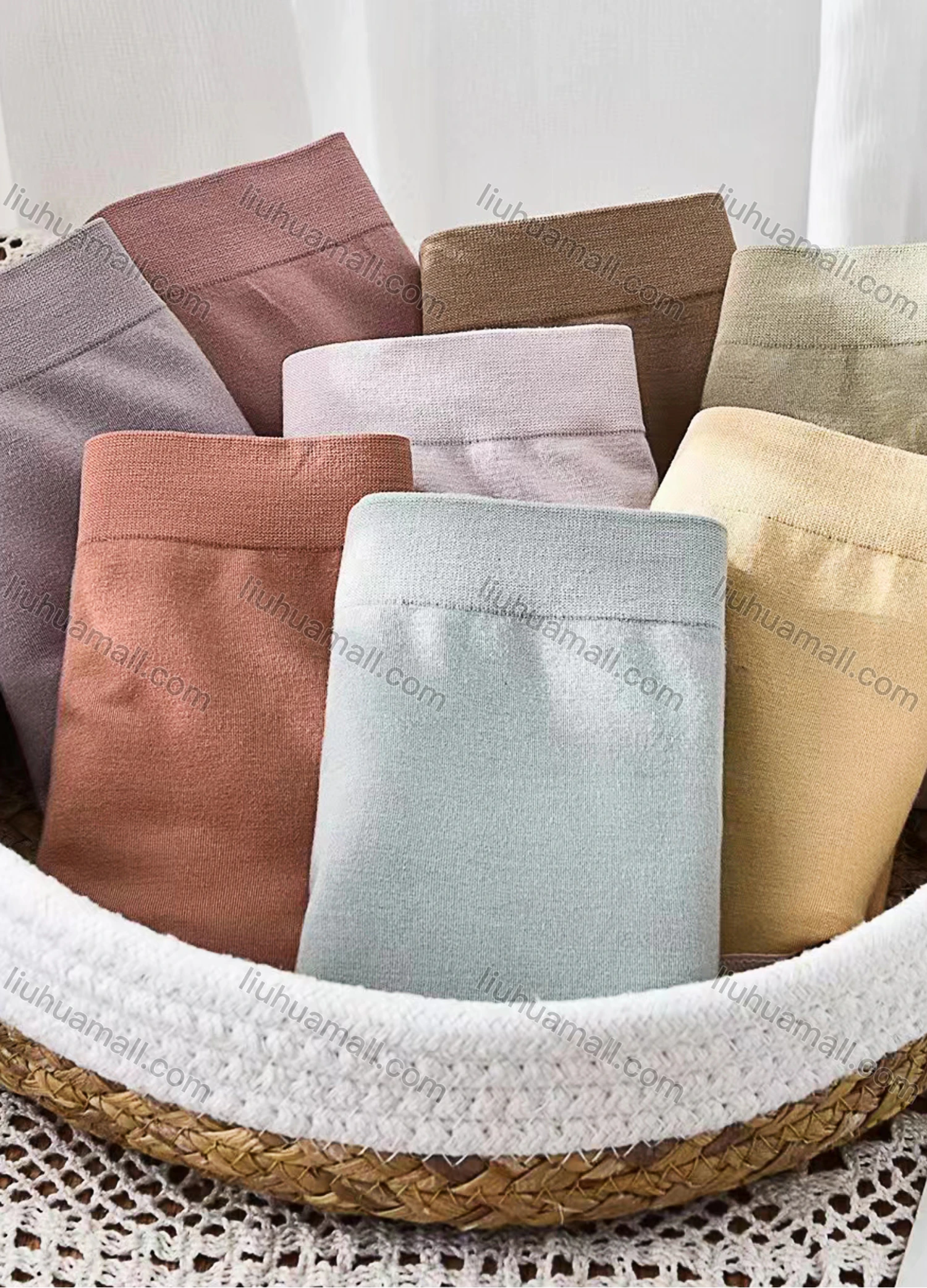 Wholesale Women's Plain Elastic Breathable HIgh Waist Brief - Liuhuamall