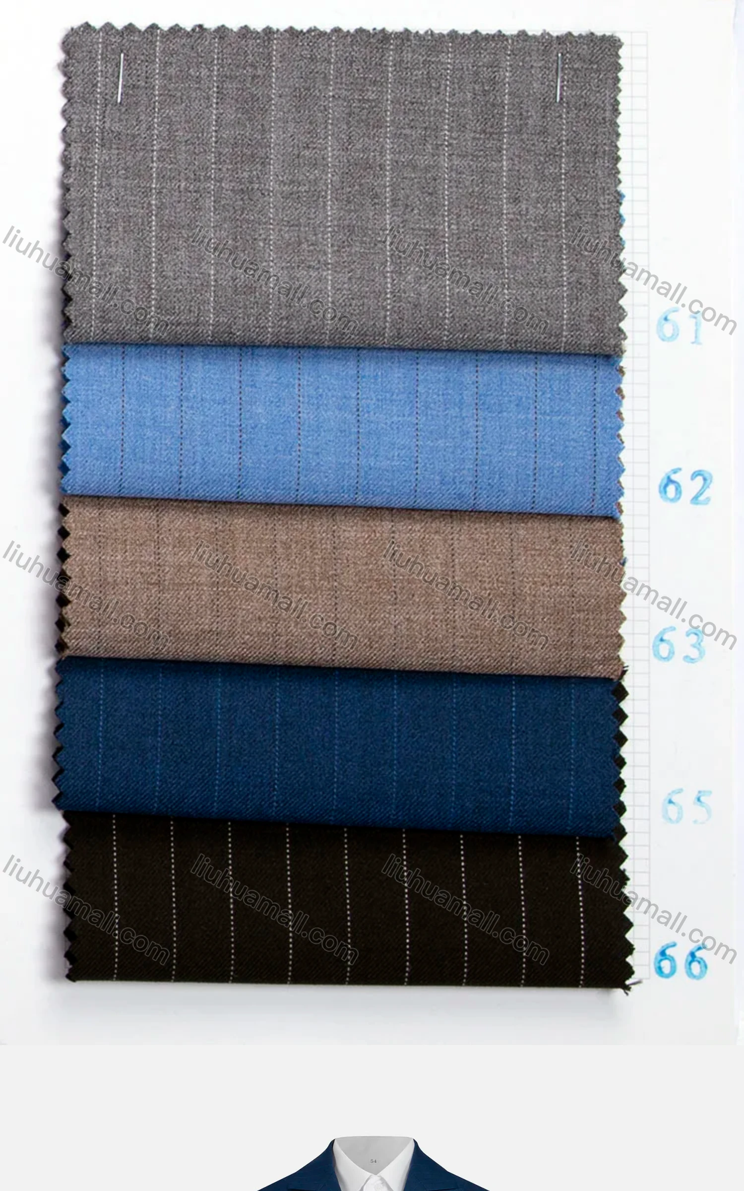 Wholesale Kid's Formal Plain Lapel Double Breasted Pockets Blazer & Vest & Pant 3 Pieces Suit Set 32013-65# - Liuhuamall