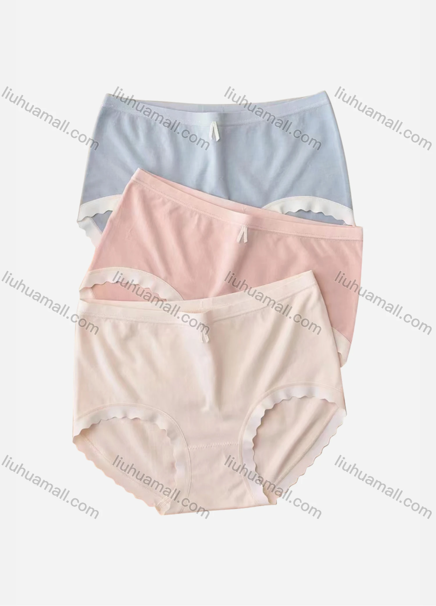 Wholesale Women's Plain Elastic Breathable HIgh Waist Brief - Liuhuamall