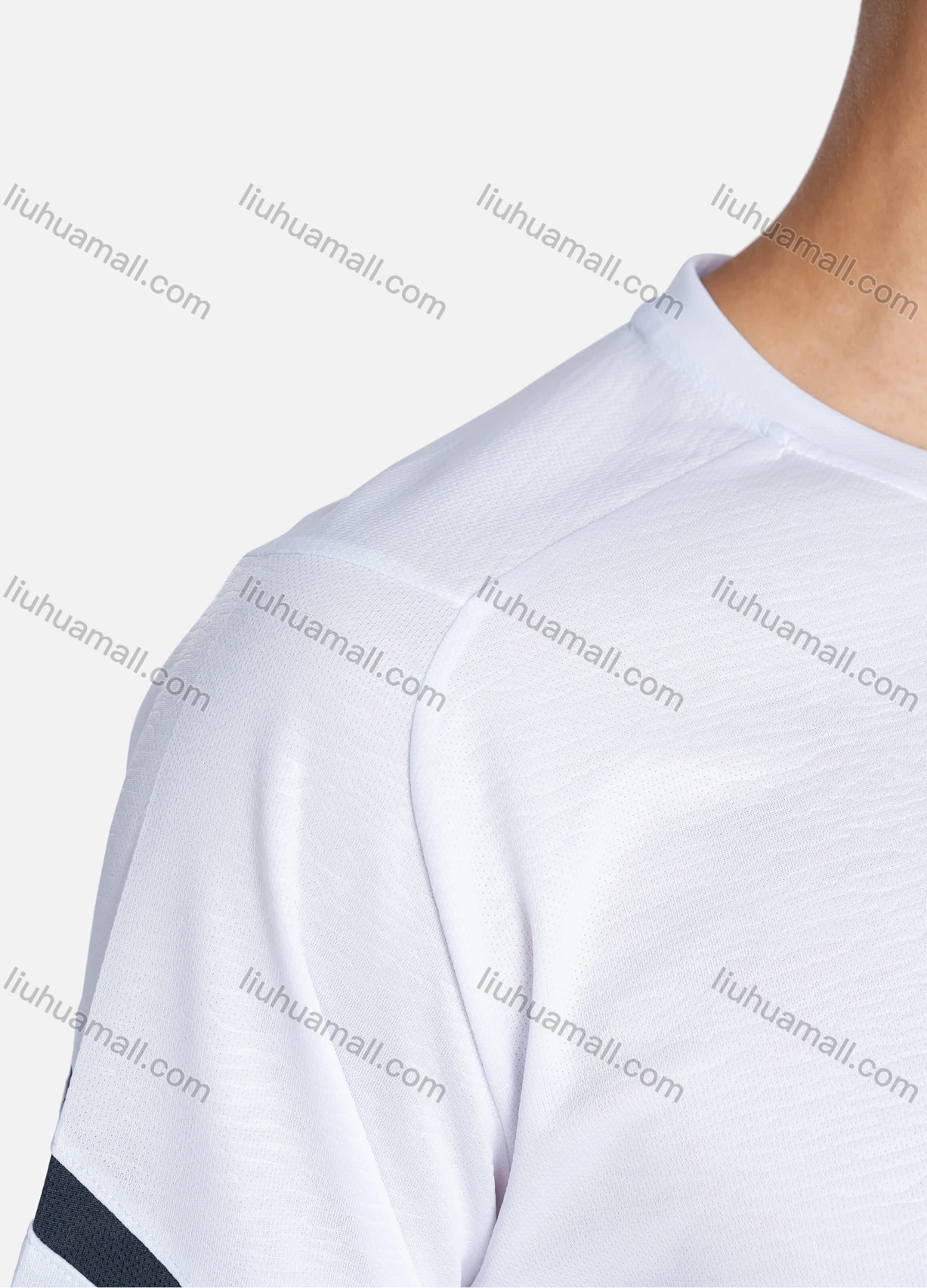Wholesale Men's Athletic Crew Neck Short Sleeve Striped Breathable T-shirts 3305# - Liuhuamall